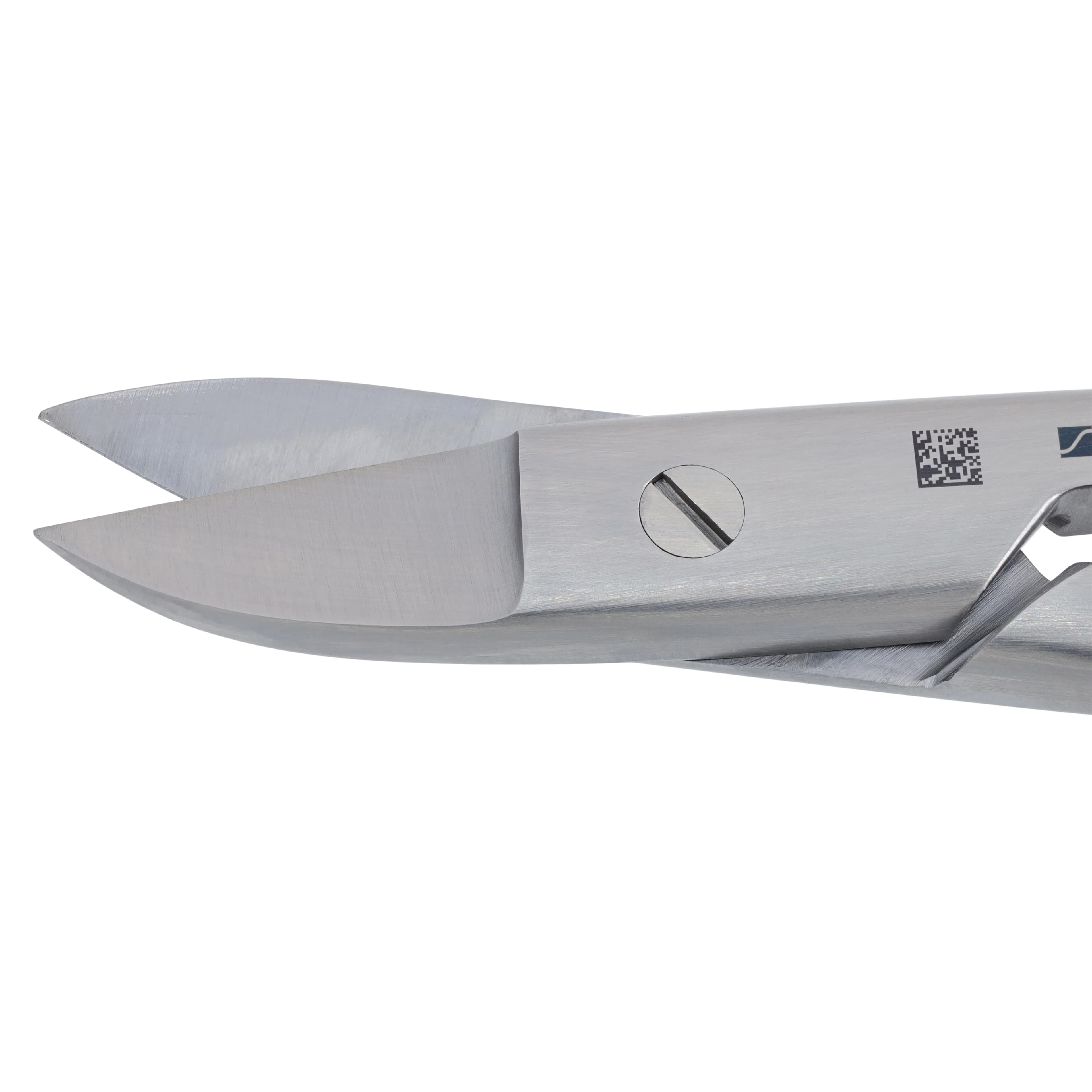 Henry Schein Crown & Collar Scissors, Curved, 4 1/2 in, Smooth Stainless Steel thumbnail 3