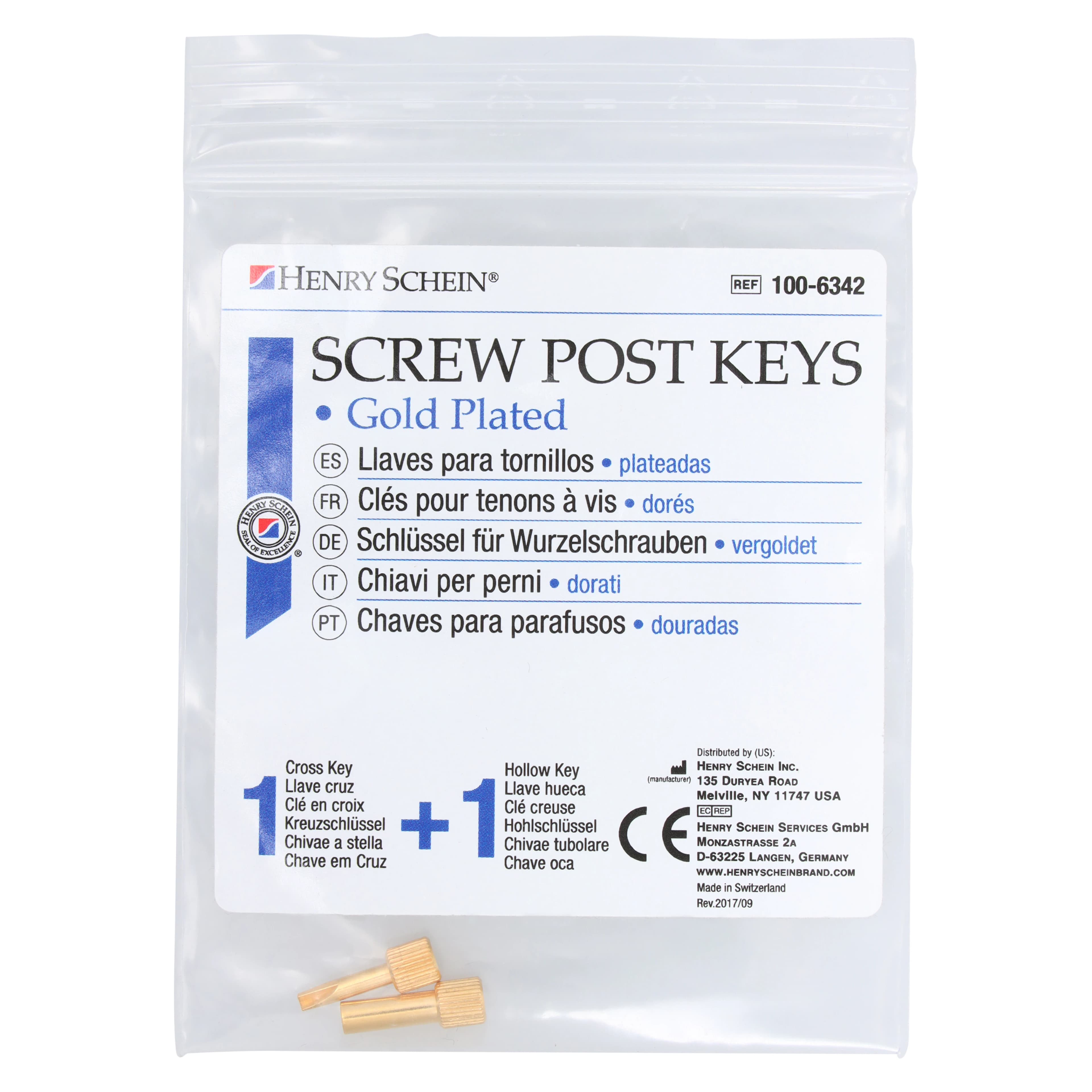 Henry Schein Post Keys, Screw Post, 2/Pk thumbnail 4