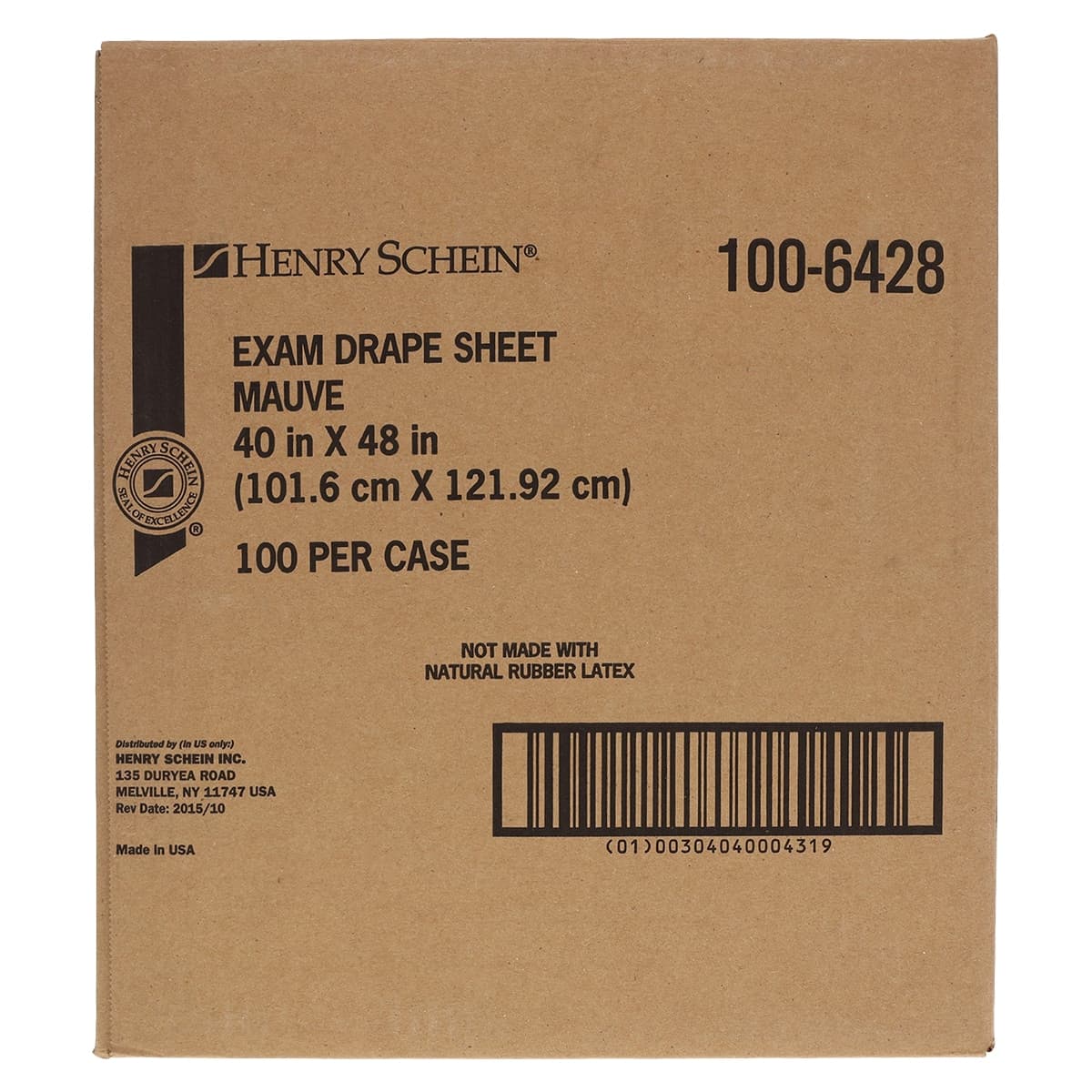 Henry Schein Exam Drape Sheet, 2-Ply Tissue, 40 in x 48 in, Mauve, Non-Sterile, Disposable, 100/Case thumbnail 2