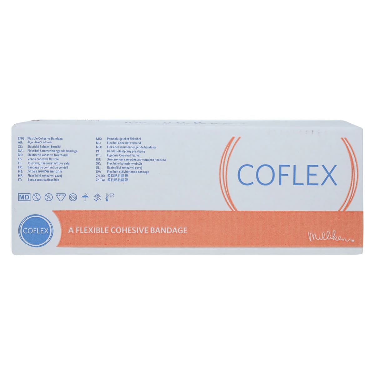 CoFlex Compression Bandage, Elastic, 4" x 5yd, Colorpack, Non-Sterile, 18/Box thumbnail 3