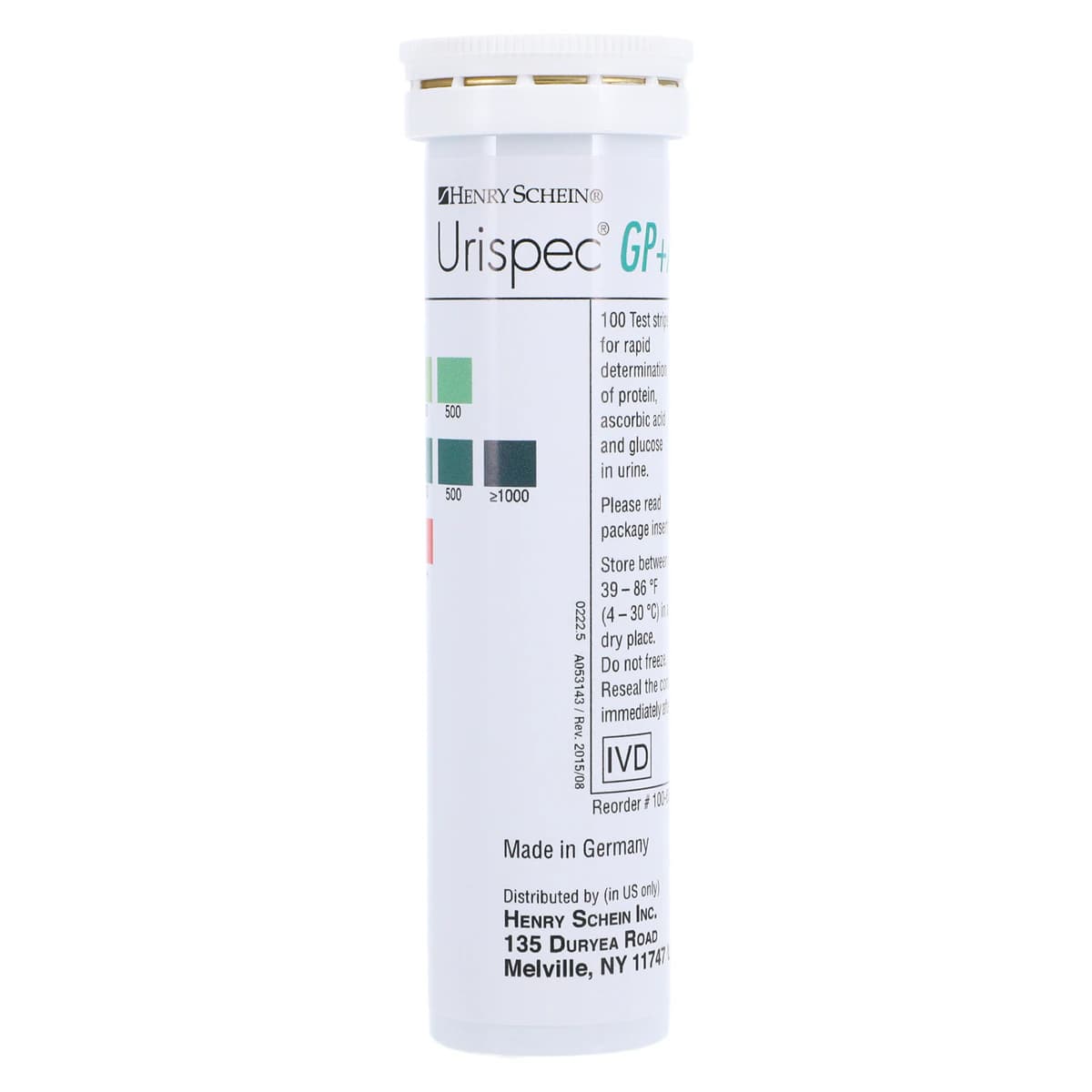 Henry Schein Urispec GP+A Urine Test Strips, 100/Bottle thumbnail 3