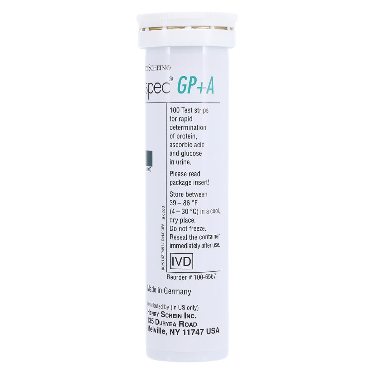 Henry Schein Urispec GP+A Urine Test Strips, 100/Bottle thumbnail 4