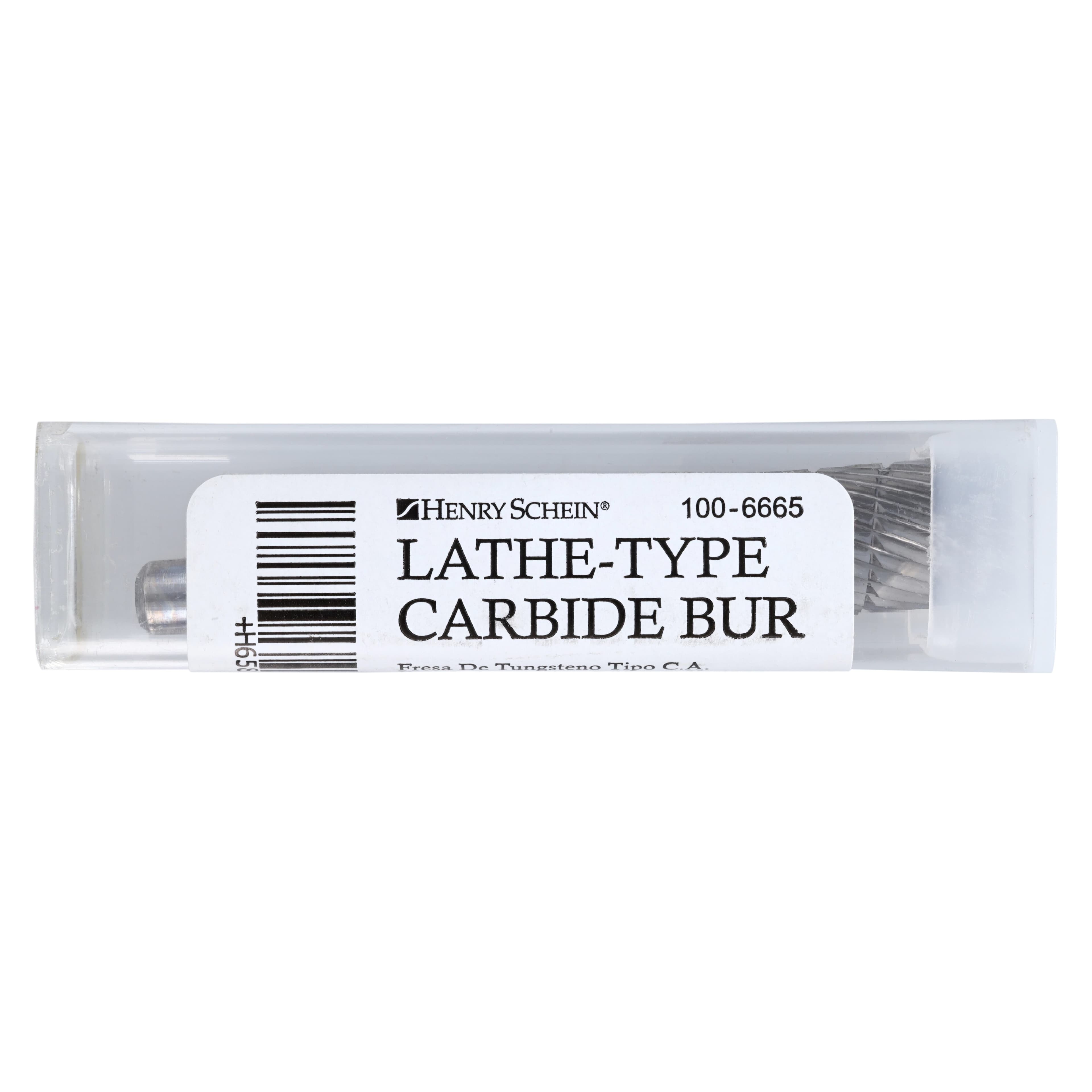 Henry Schein Lab Carbide Bur, Cylinder, Regular Cut, Lathe, 1/4" Shaft, E 1/2, Each thumbnail 6