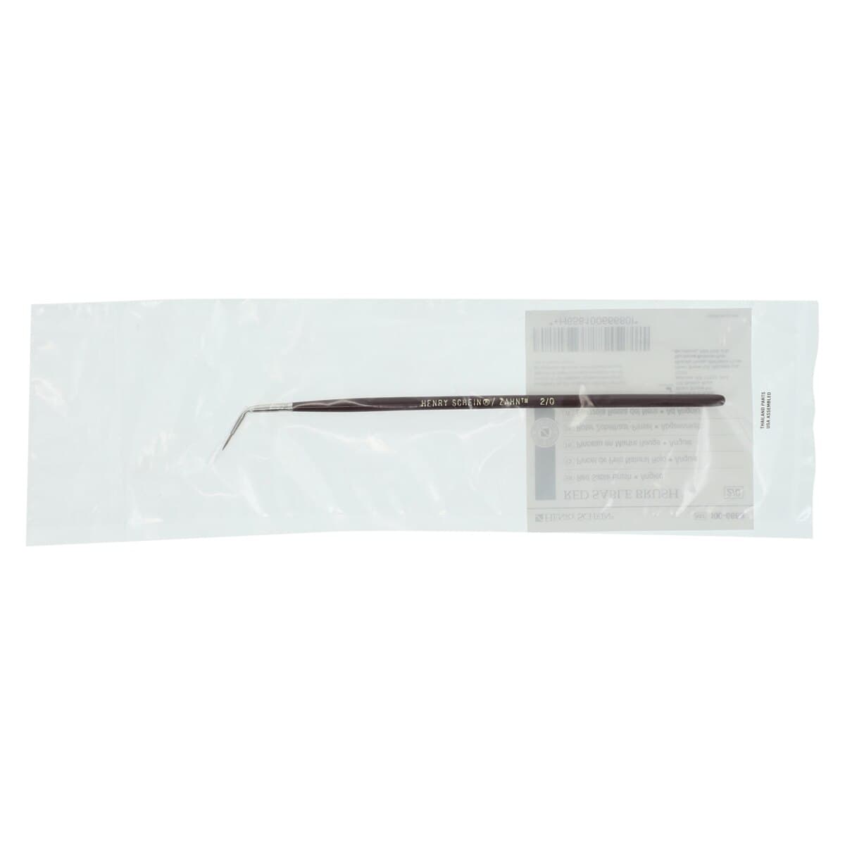 Red Sable Brush Angled, Ceramist #00, Each thumbnail 2