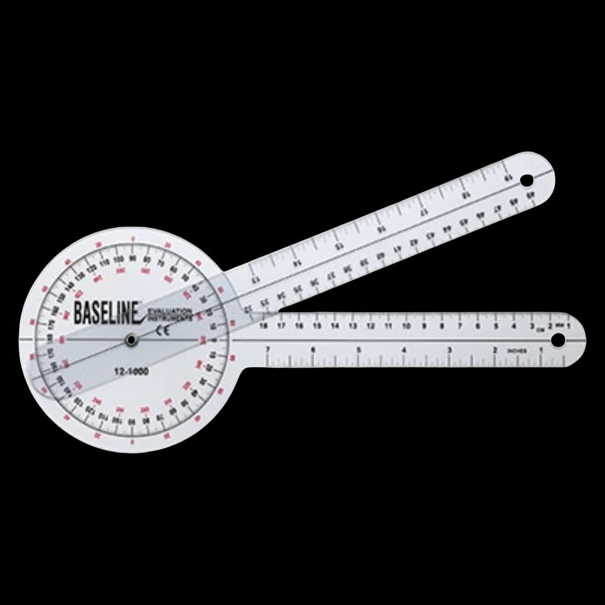Baseline Plastic Goniometer, 12" 360 Degree Range, Fabrication Enterprises - Goniometer Plastic - Image 1