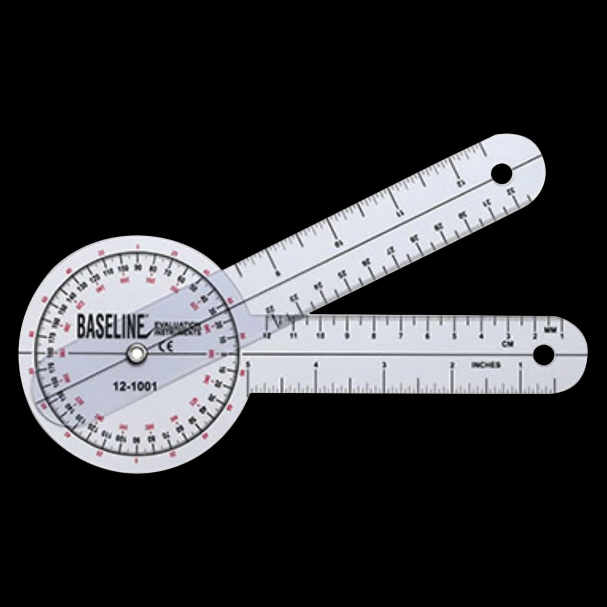 Baseline Plastic Goniometer, 8" 360 Degree Range, Fabrication Enterprises - Goniometer Plastic - Image 1