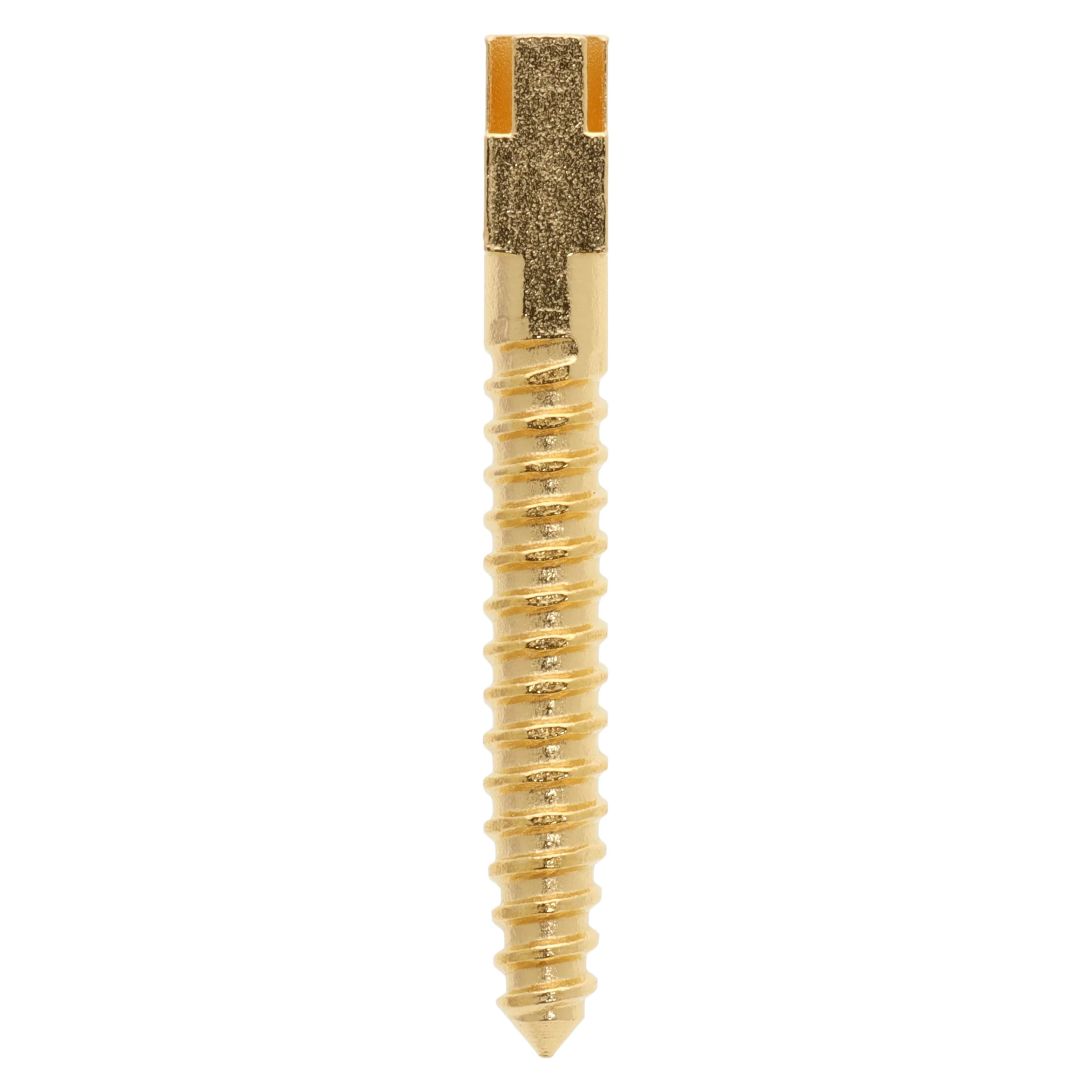 Henry Schein Screw Posts Gold Plated Refills, Extra Long, 12/Box - Screw Posts Refills - Image 1