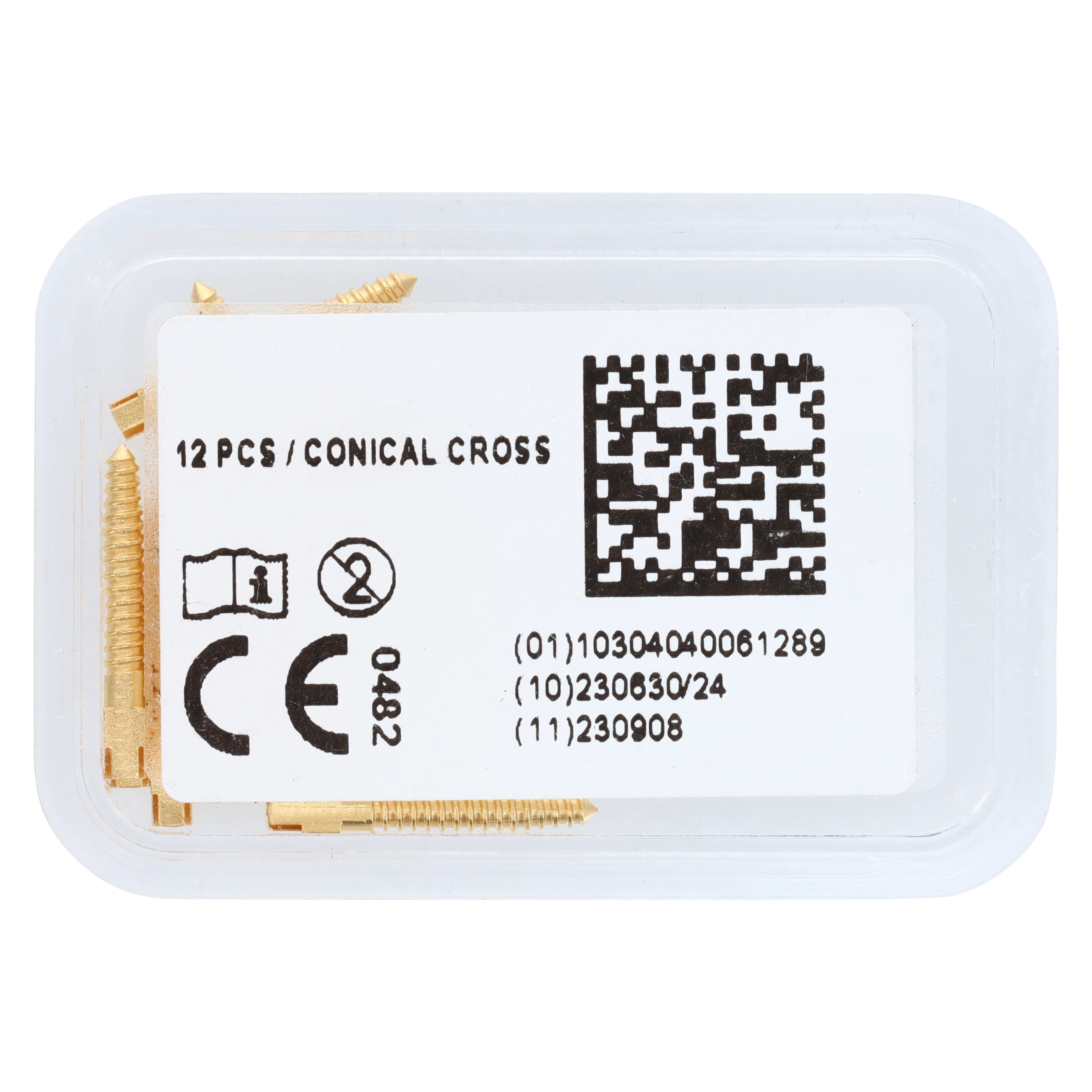 Henry Schein Screw Posts Gold Plated Refills, Extra Long, 12/Box thumbnail 3