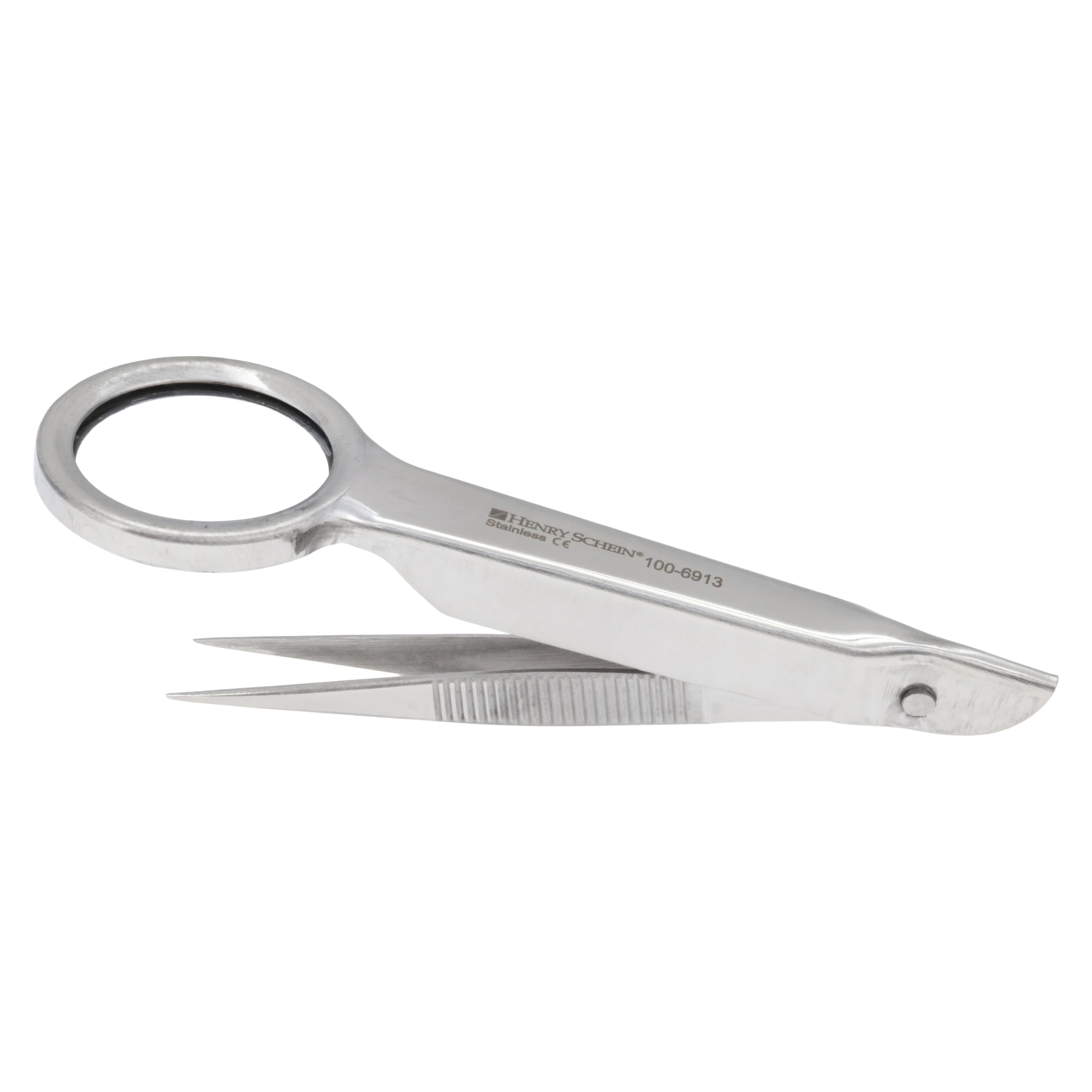 Splinter Forceps with Magnifying Glass, 3" thumbnail 2