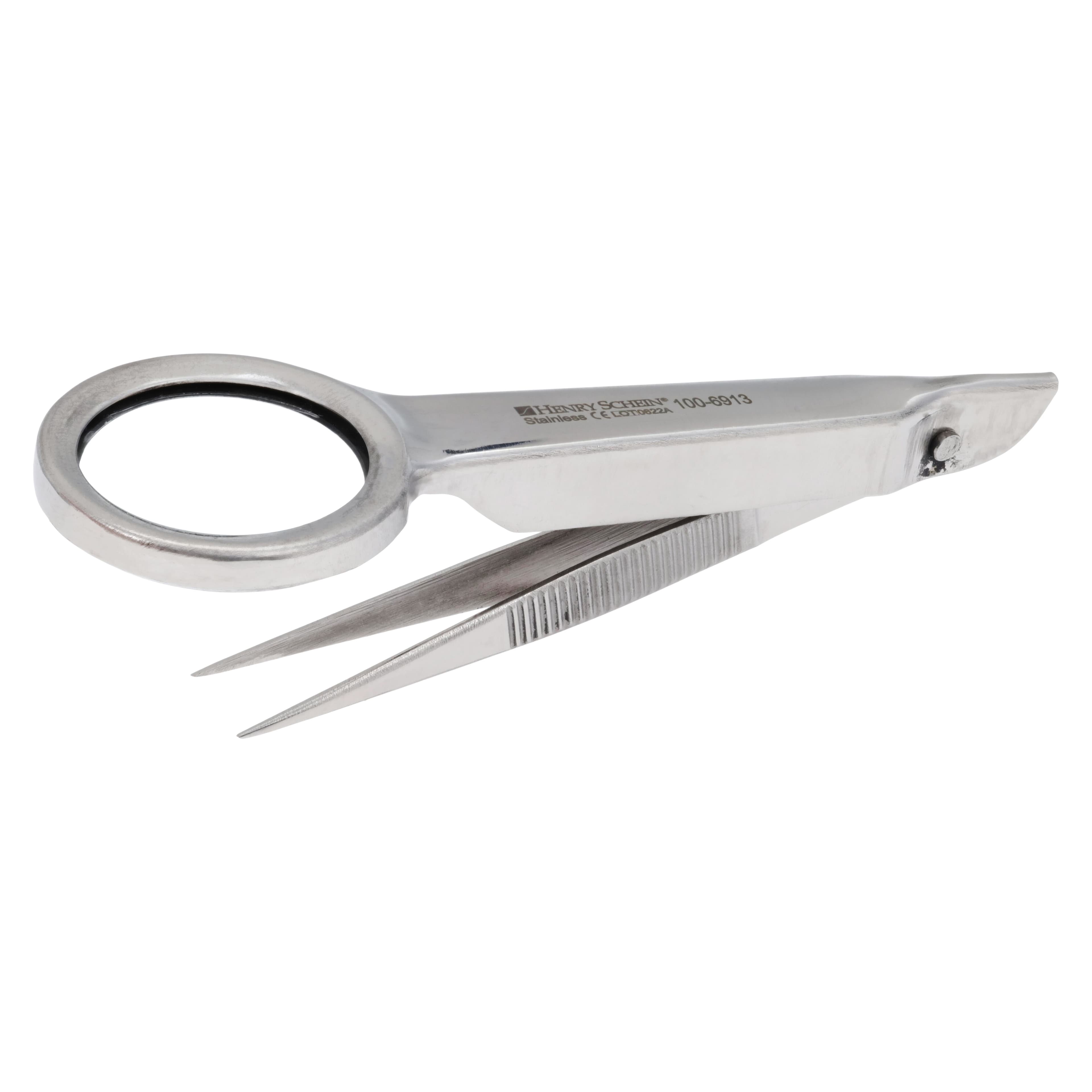 Splinter Forceps with Magnifying Glass, 3" thumbnail 4
