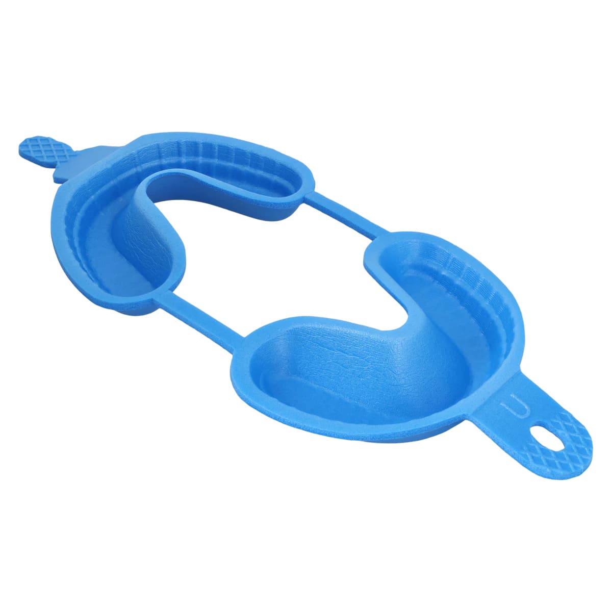 Acclean Dual Arch Foam Fluoride Trays With Hinge, Large, Blue, 100/Box - Dual Arch Foam Fluoride Trays With Hinge - Image 1