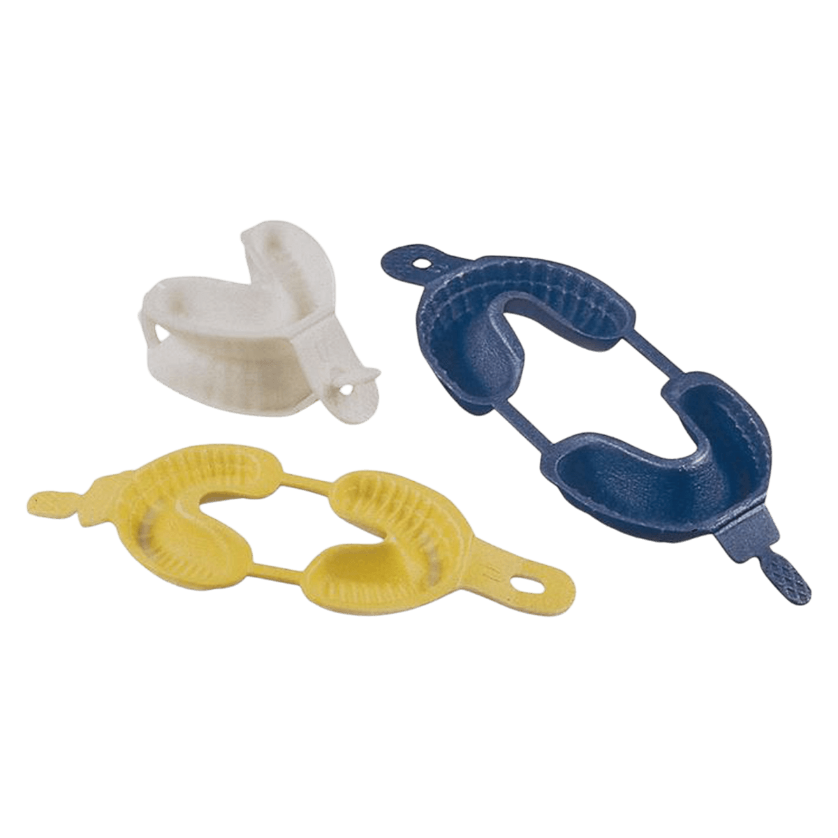 Acclean Dual Arch Foam Fluoride Trays With Hinge, Large, Blue, 100/Box thumbnail 2