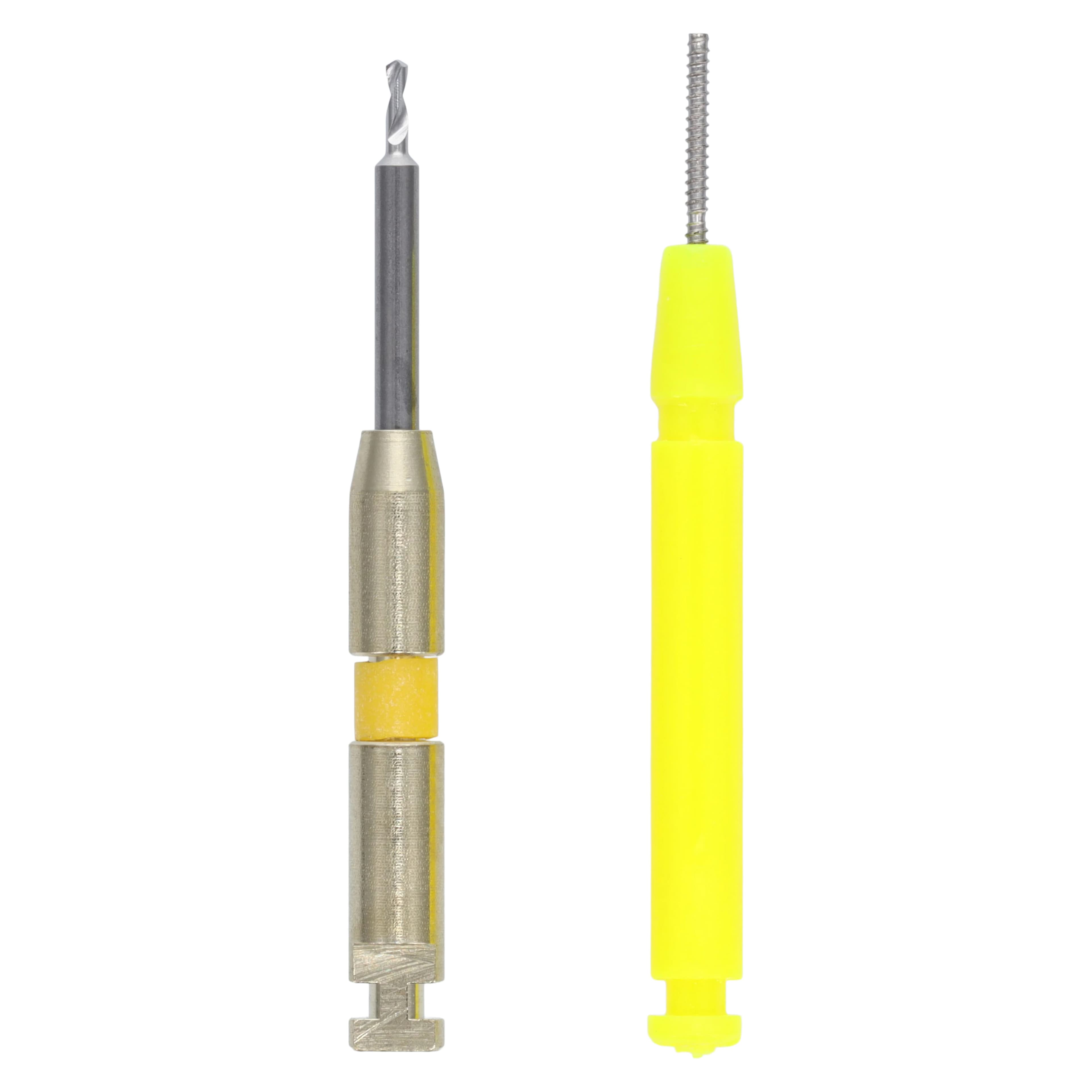 Stabilok Titanium Dentin Pins, Yellow .021" (0.60mm) Economy Kit, 100 Pins with Drill, Ref 15894 thumbnail 2