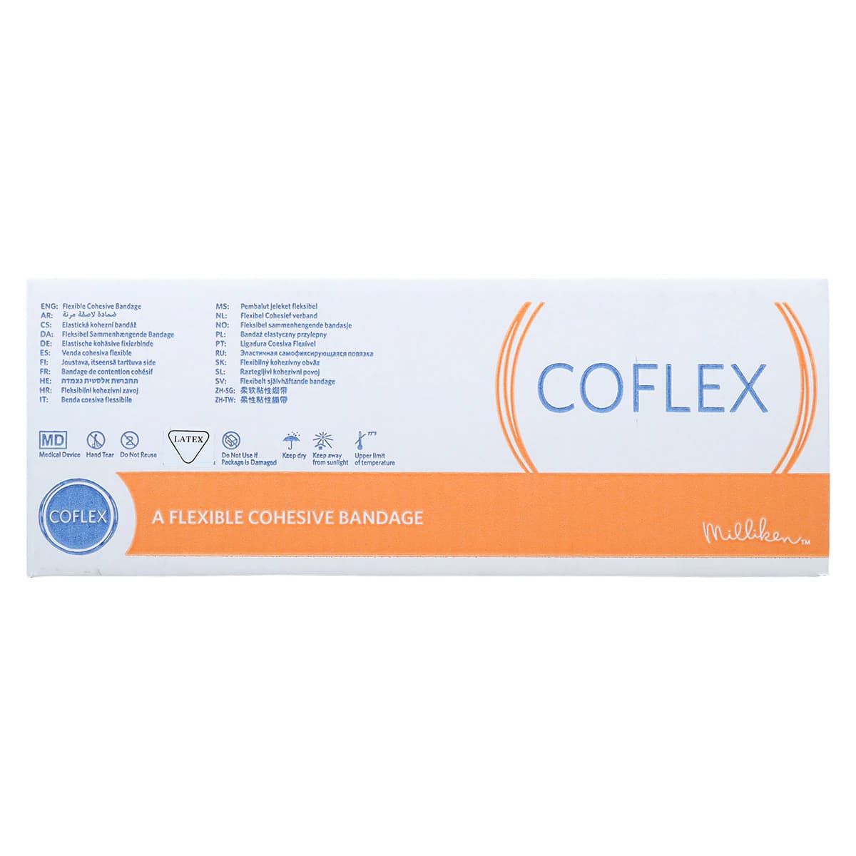 CoFlex LF Cohesive Compression Bandage, 1" x 5 yd, Non-Sterile, Color Pack, 30/Box thumbnail 3