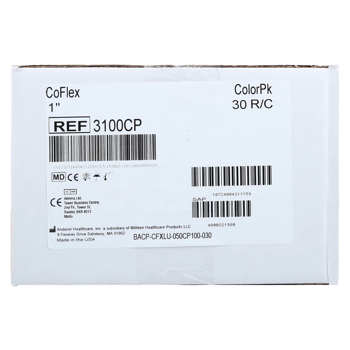 CoFlex LF Cohesive Compression Bandage, 1" x 5 yd, Non-Sterile, Color Pack, 30/Box thumbnail 4
