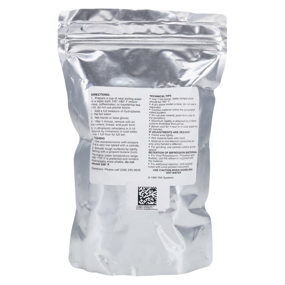 Tak Systems Hydroplastic Impression Material, White, 460 gm, TAK-1201 thumbnail 2
