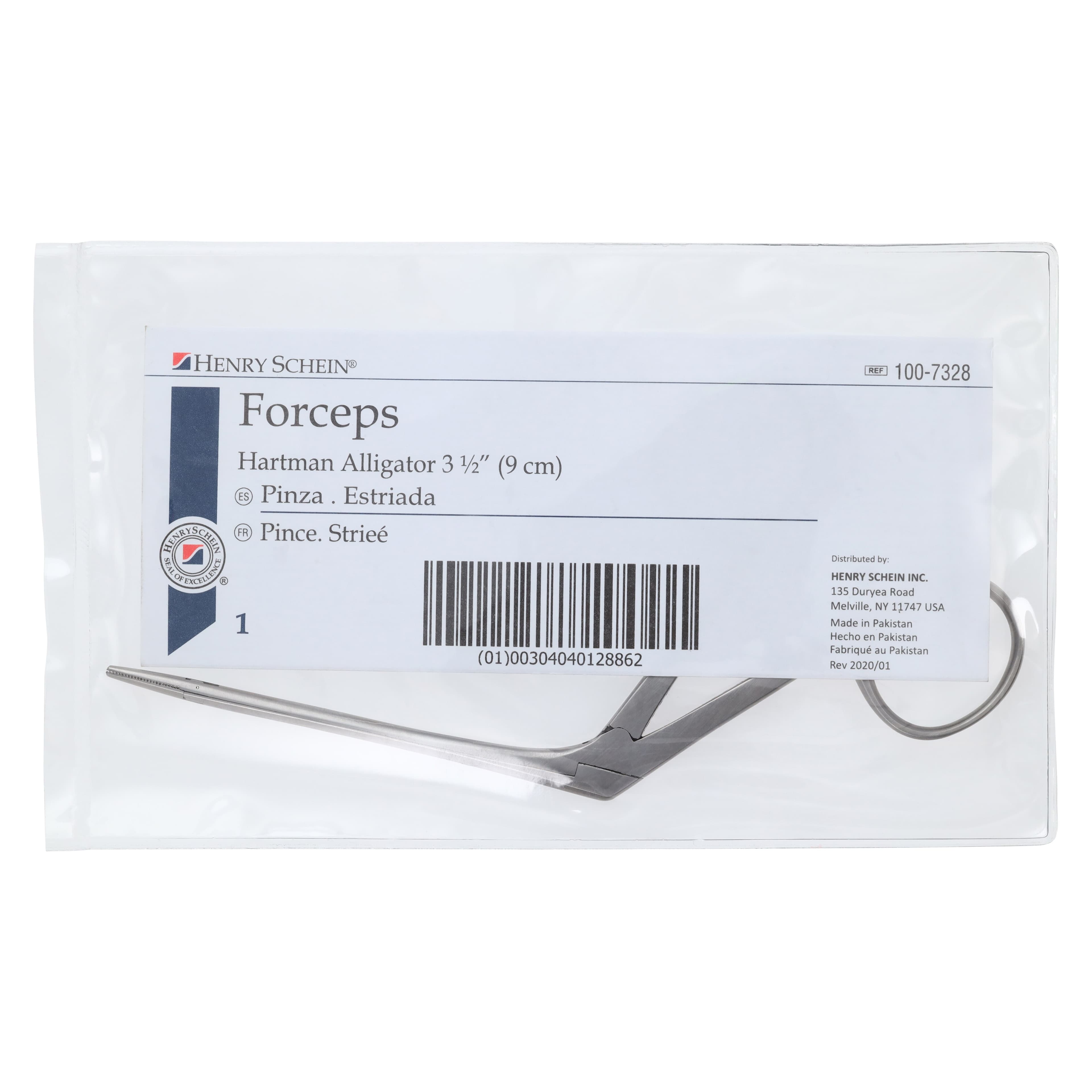 Henry Schein Alligator Forceps, Economy, 3-1/2", Stainless Steel, Autoclavable, Each thumbnail 5