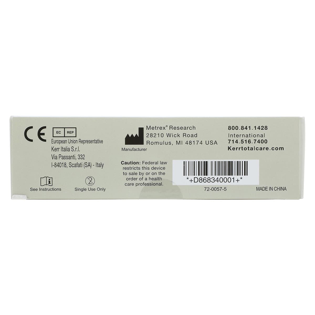 Kerr TotalCare Pinnacle Handpiece Sleeve, Straight, Clear Plastic, 1-1/4" x 10", 500/Box, Model 4000 thumbnail 2