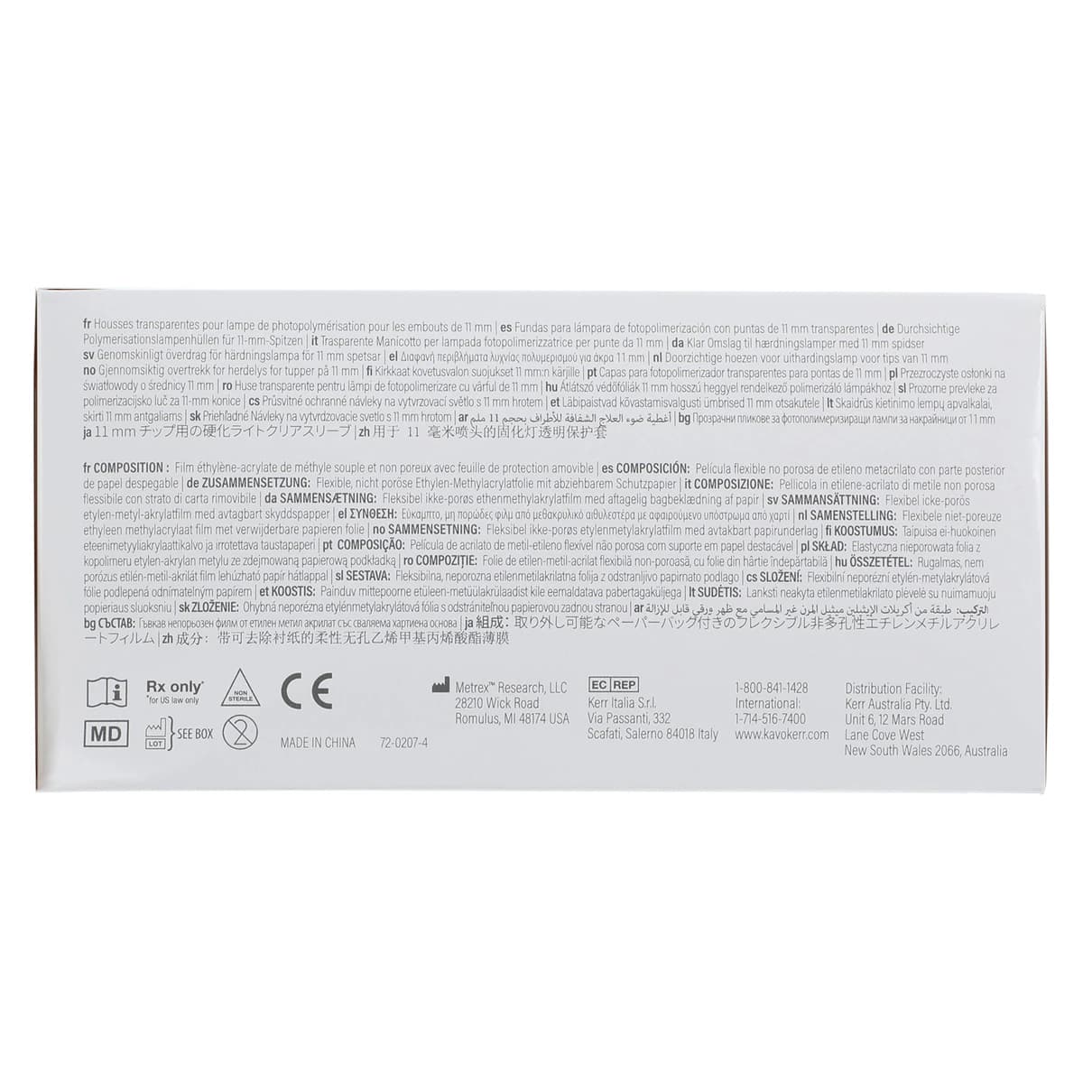 Kerr TotalCare Cure Sleeve™ Disposable Curing Light Tip Covers, 11mm, 400/Box, Model 4511 thumbnail 5
