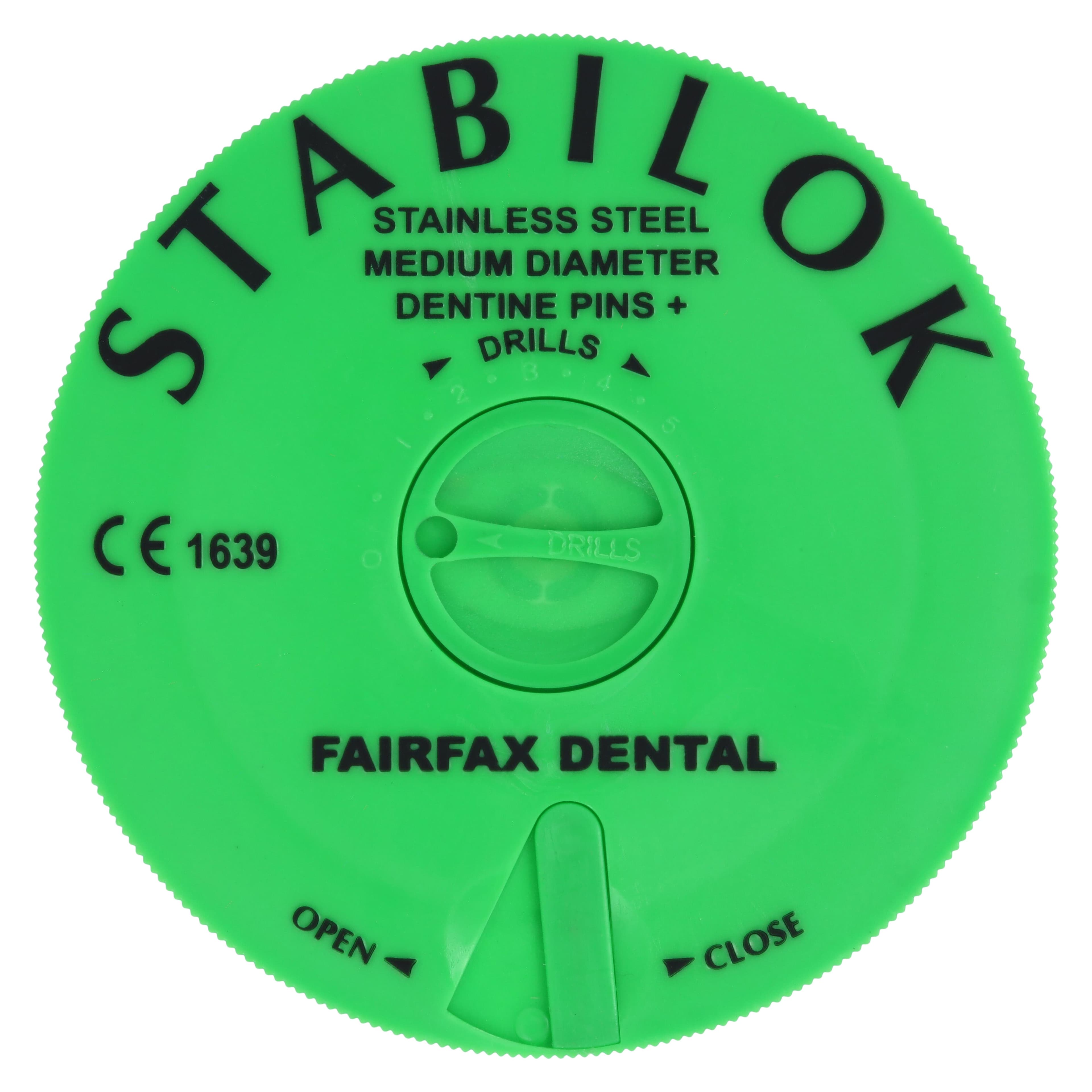 Stabilok Dentin Pins, Economy Kit, Stainless Steel, 0.027" (Green), 100 Pins with 5 Drills, EG thumbnail 3