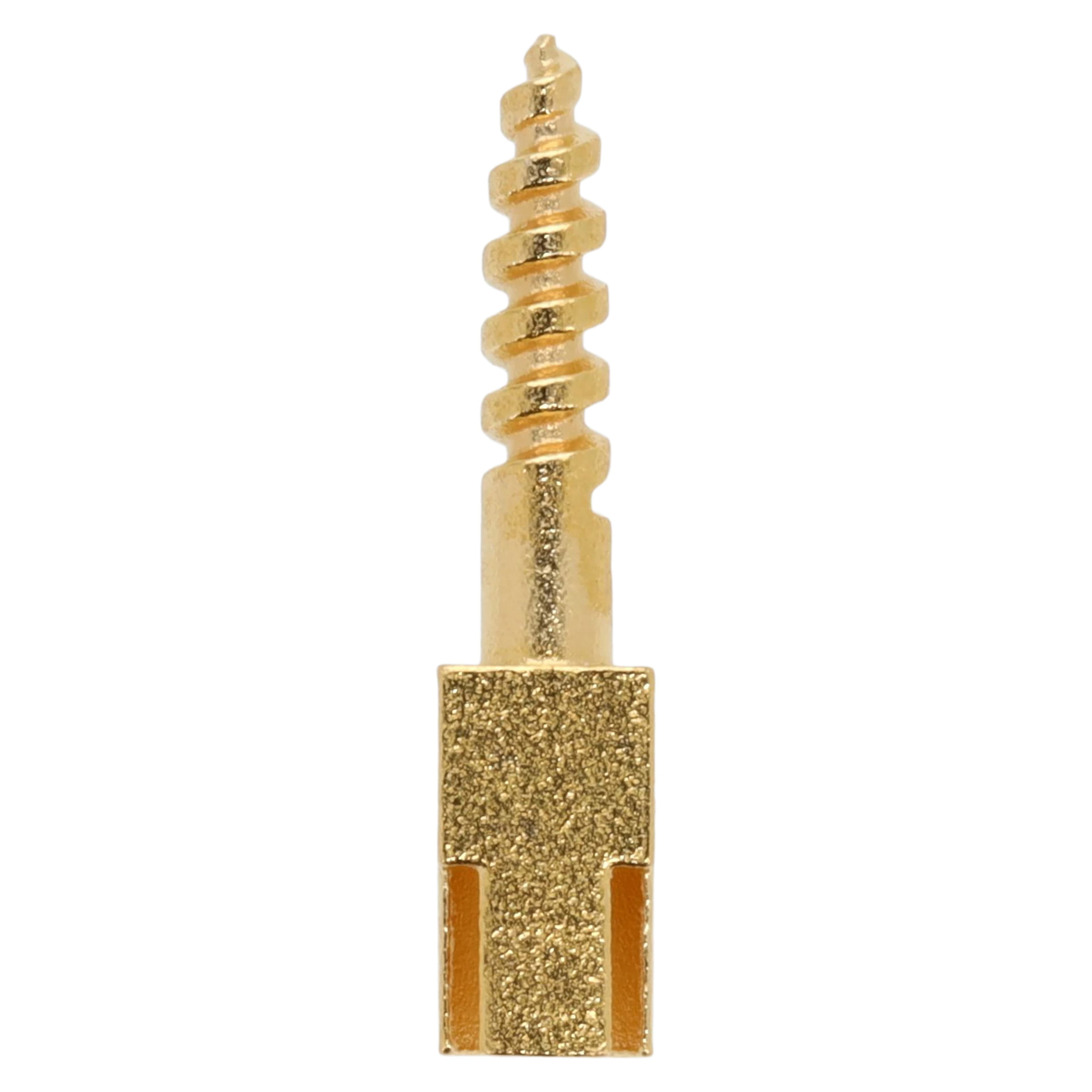 Screw Posts Refills, Gold Plated, Short, 12/Box - Screw Posts Refills - Image 1