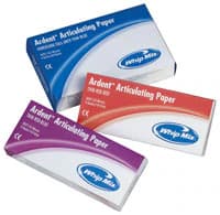 Ardent Articulating Paper, Thick, Blue, 0.009" (225 Microns), 10 Strips/Book, 7 Books/Box (70 Strips), #60007 - Articulating Paper Thick Blue (70) - Image 1