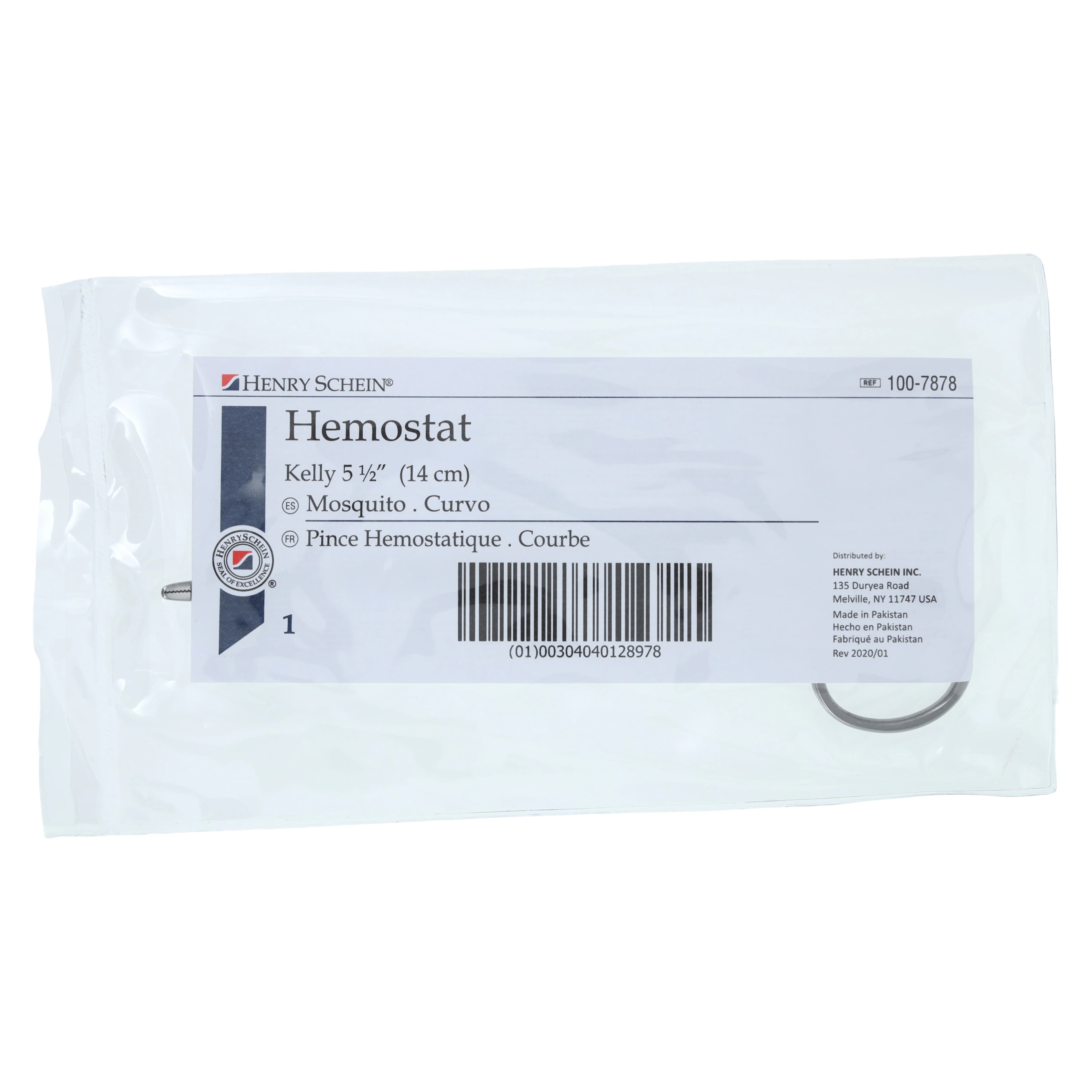 Kelly Hemostat, 5-1/2" Curved, Stainless Steel thumbnail 3