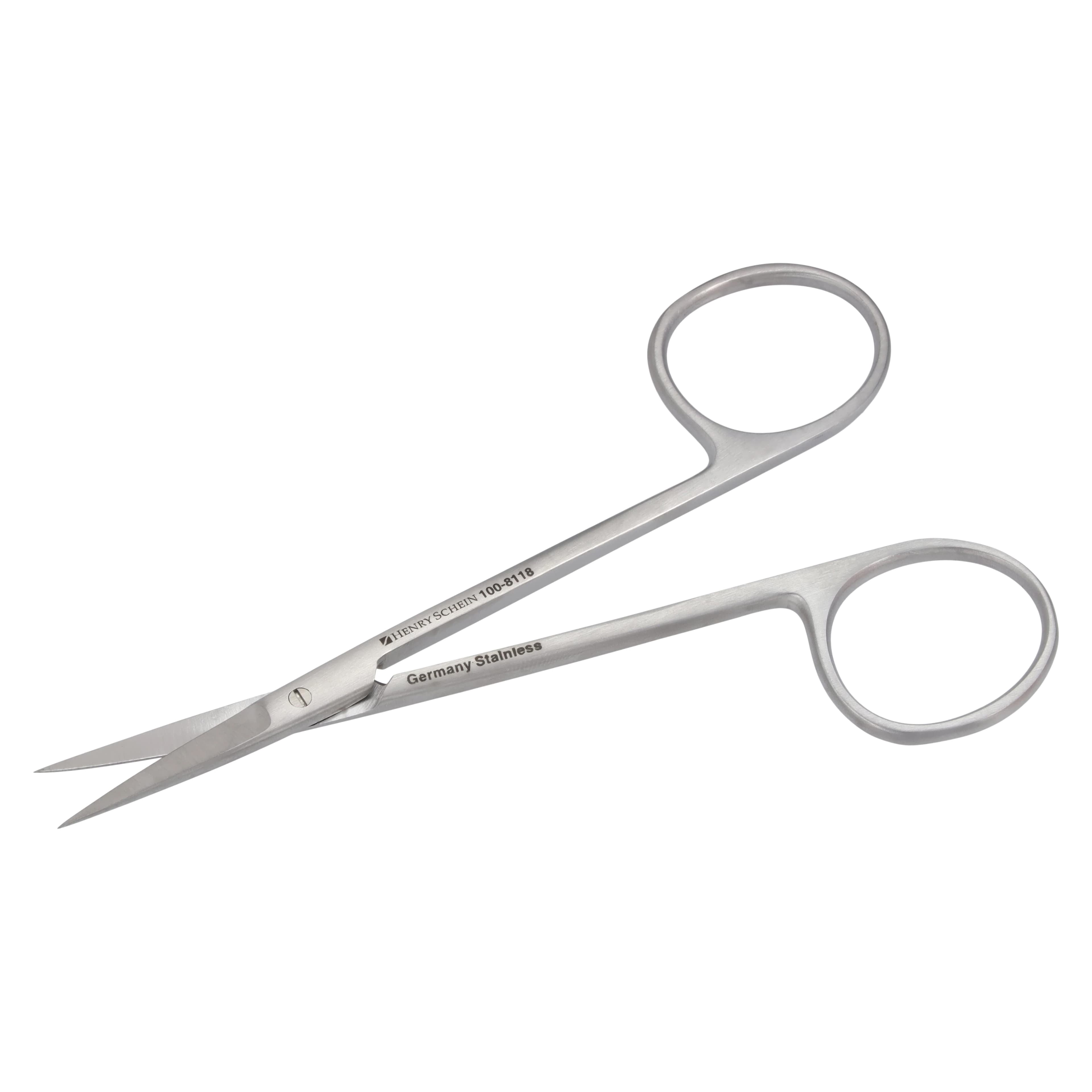 Iris Scissors, 4.5" Straight, German Stainless Steel thumbnail 4