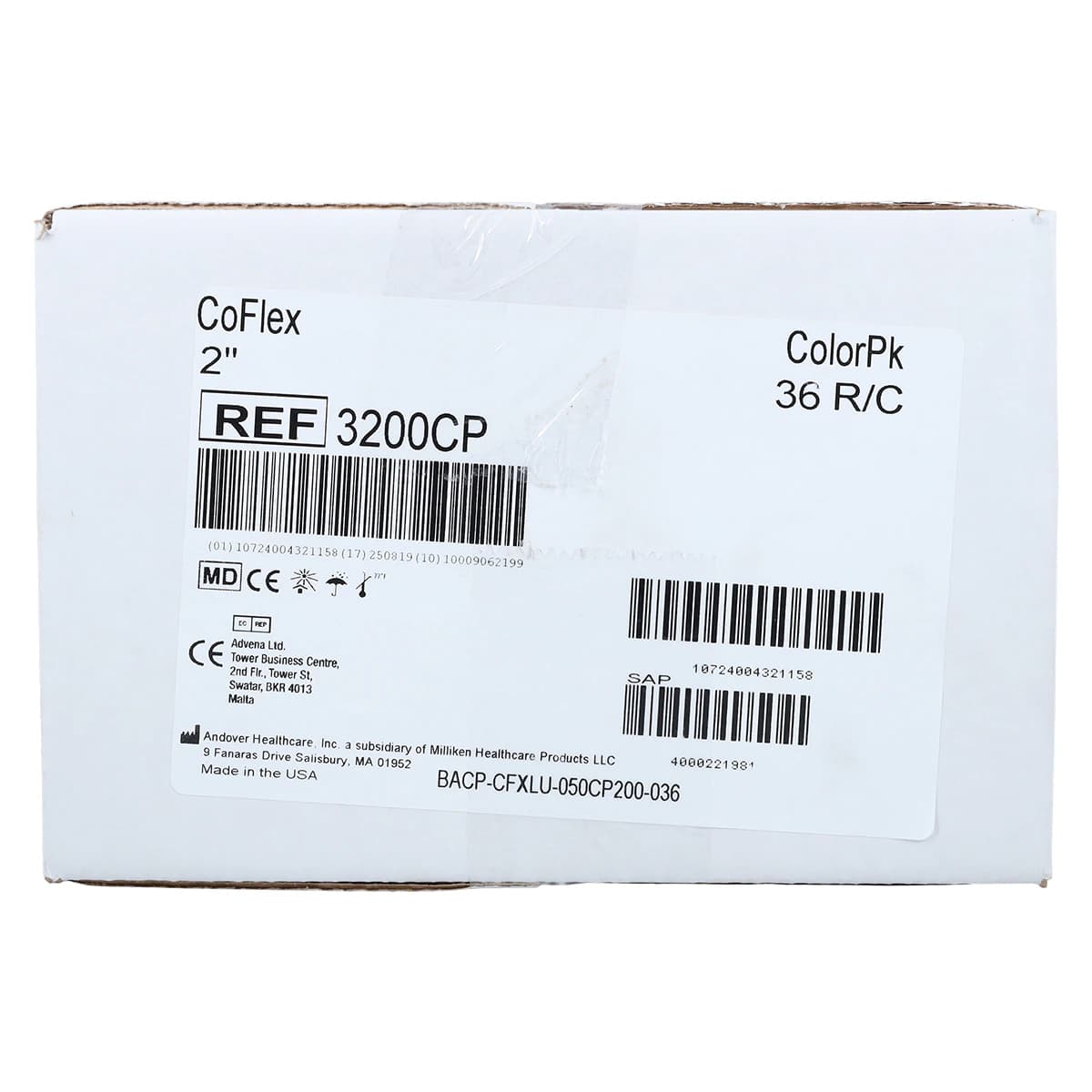 CoFlex Compression Bandage, Elastic, 2" x 5yd, Non-Sterile, Color Pack, 36/Box thumbnail 4