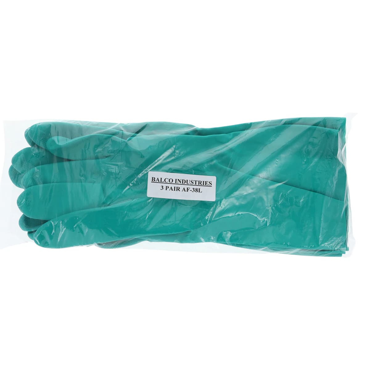 Best Manufacturing Group Nitrile Utility Gloves, Powder Free, Large, Green, 3 Pair/Package thumbnail 2