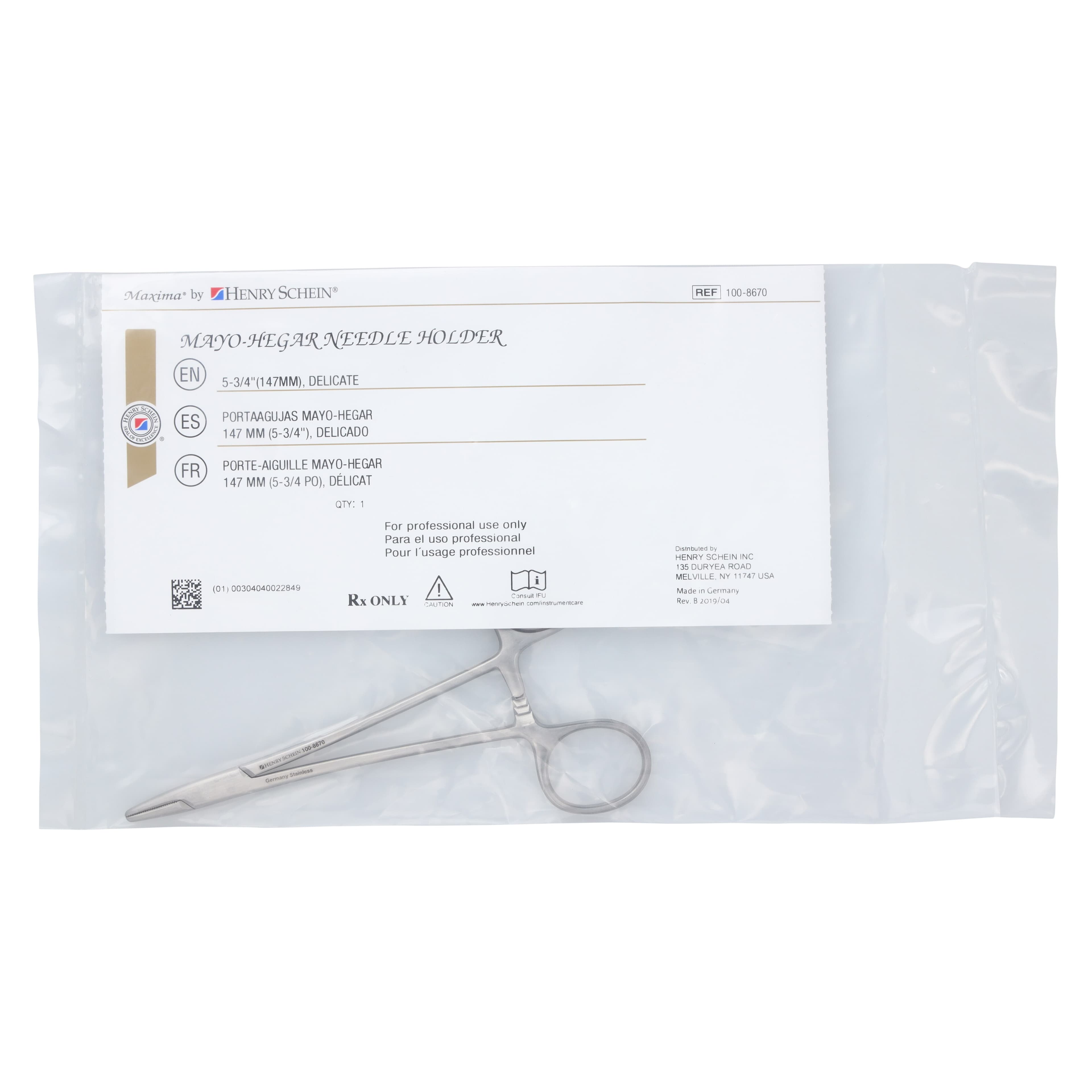 Mayo Hegar Needle Holder, 5 inch, Each thumbnail 6