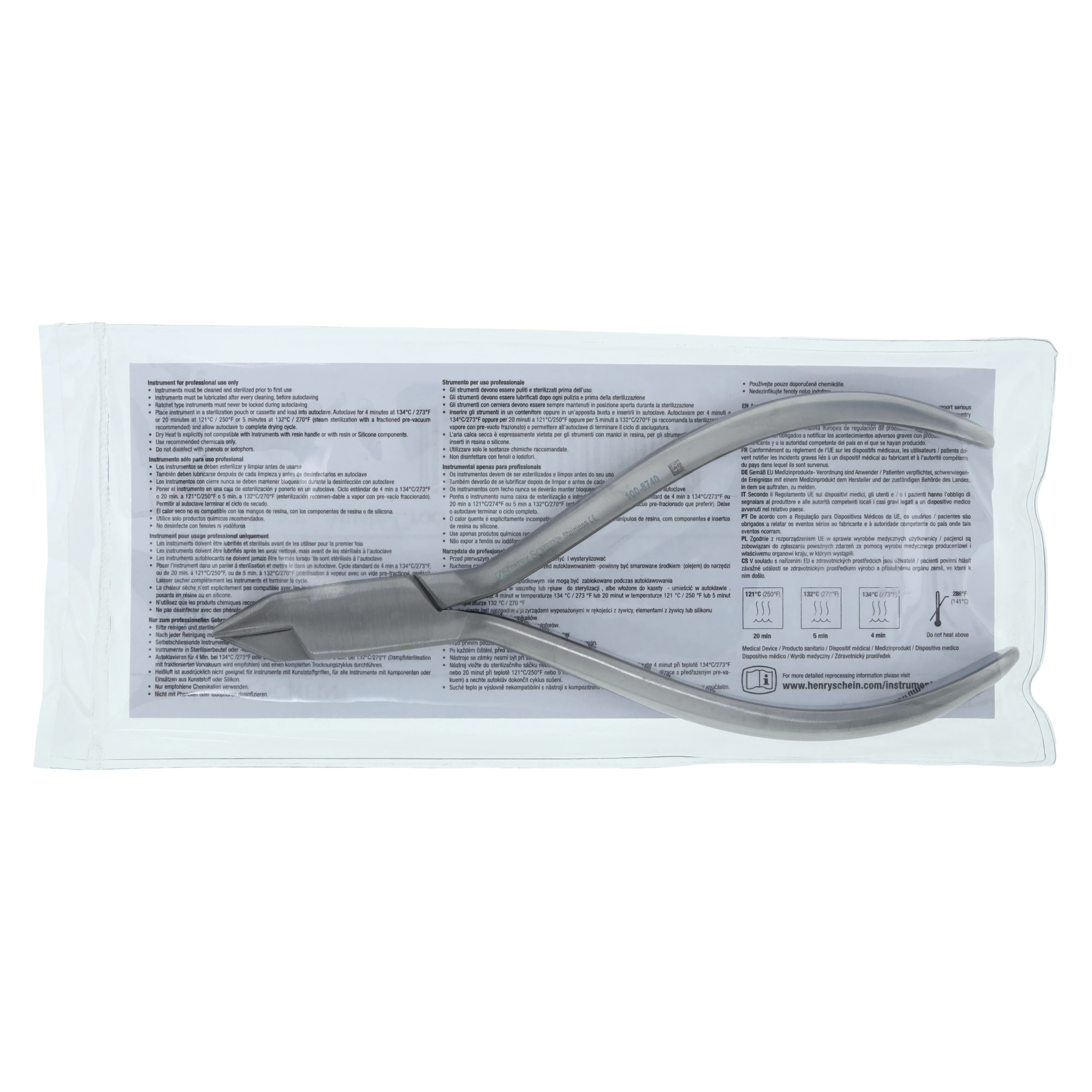 Henry Schein 200 Clasp Adjusting Pliers, Standard, 3 Prong Straight Aligned Tip, Satin Finish, Stainless Steel thumbnail 4
