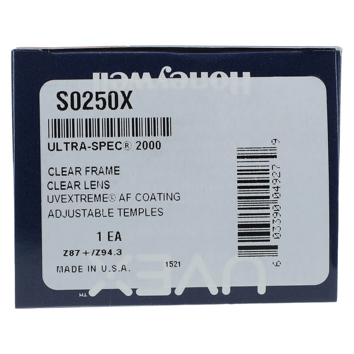 Uvex Ultraspec 2000 Safety Glasses, Single Lens, Clear thumbnail 9