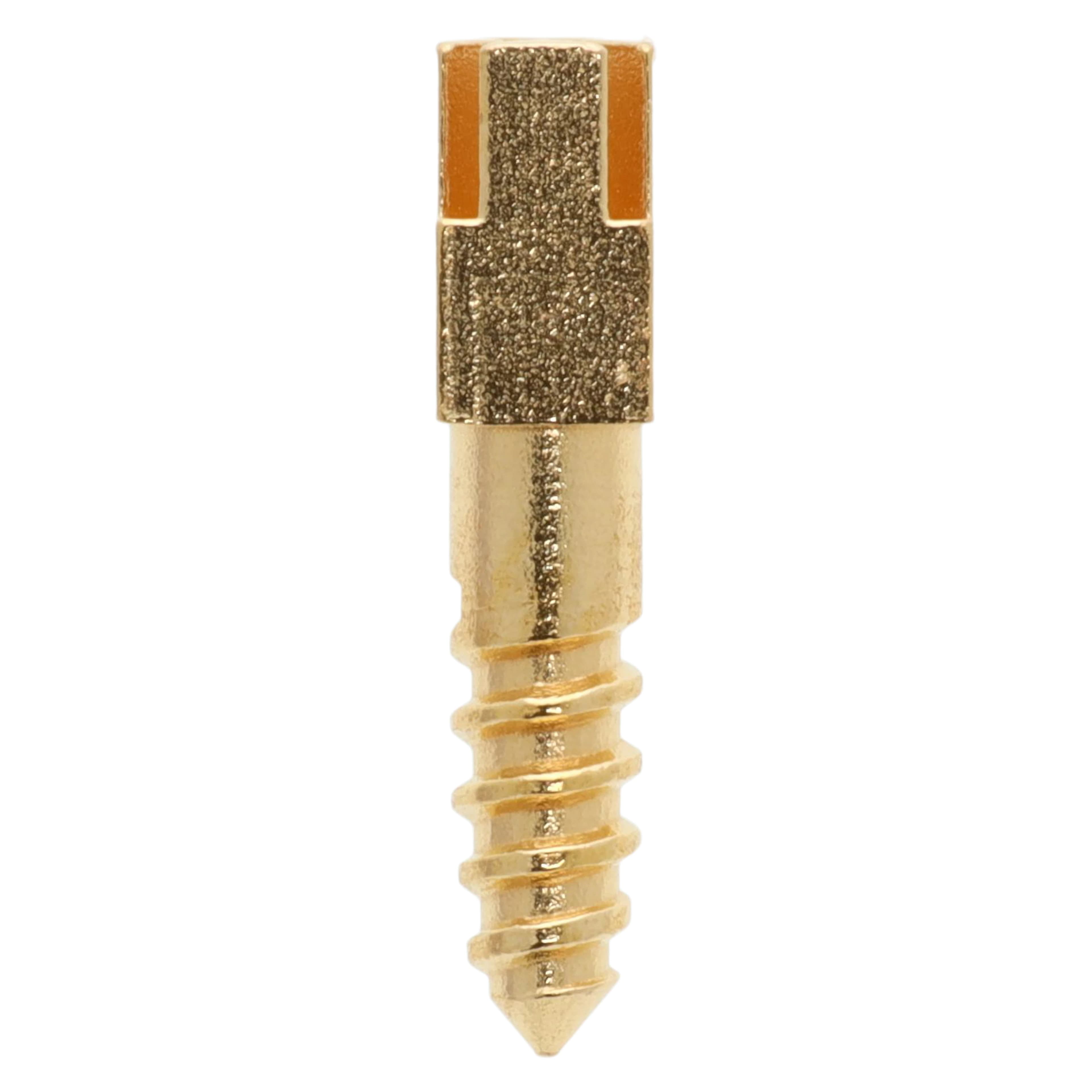 Screw Posts Refills, Gold Plated, Short, 12/Box - Screw Posts Refills - Image 1