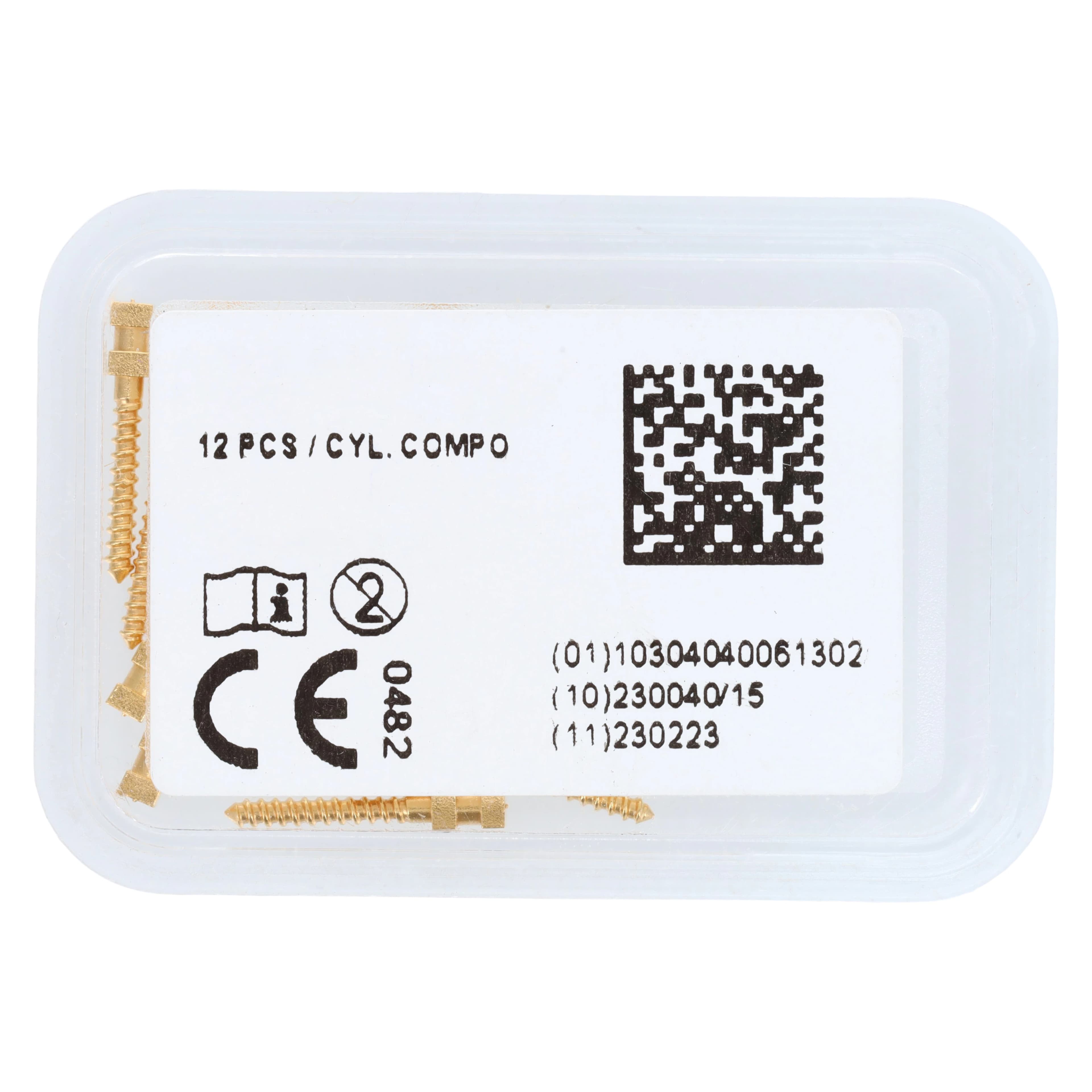 Compo-Post Screw Posts, Gold Plated, Long 12 mm, Refill, 12/Box thumbnail 3