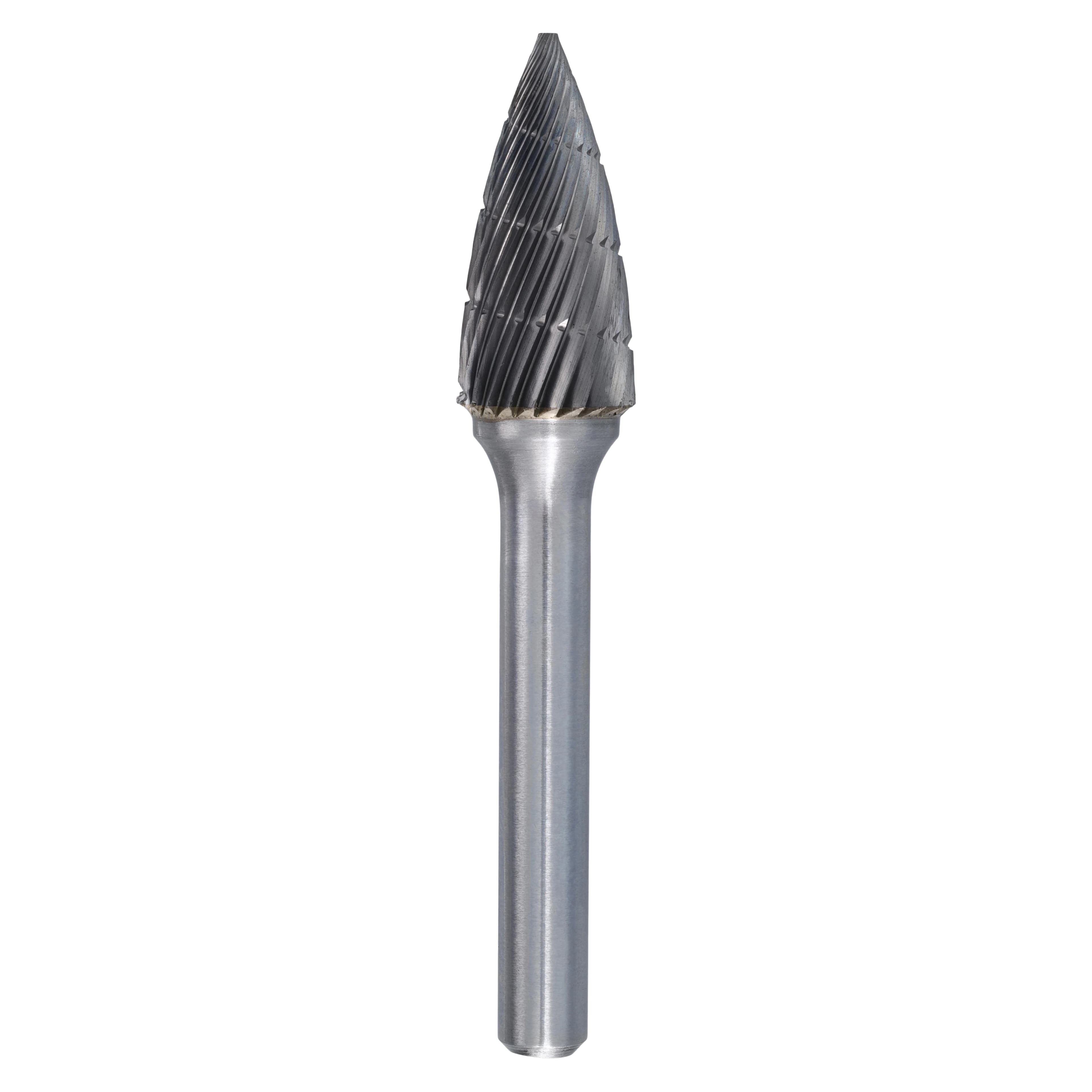 Henry Schein Carbide Bur, Laboratory Flame, Lathe, C 1/2, Regular Cut, Each - Lab Carbide Bur Lathe Reg Cut - Image 1