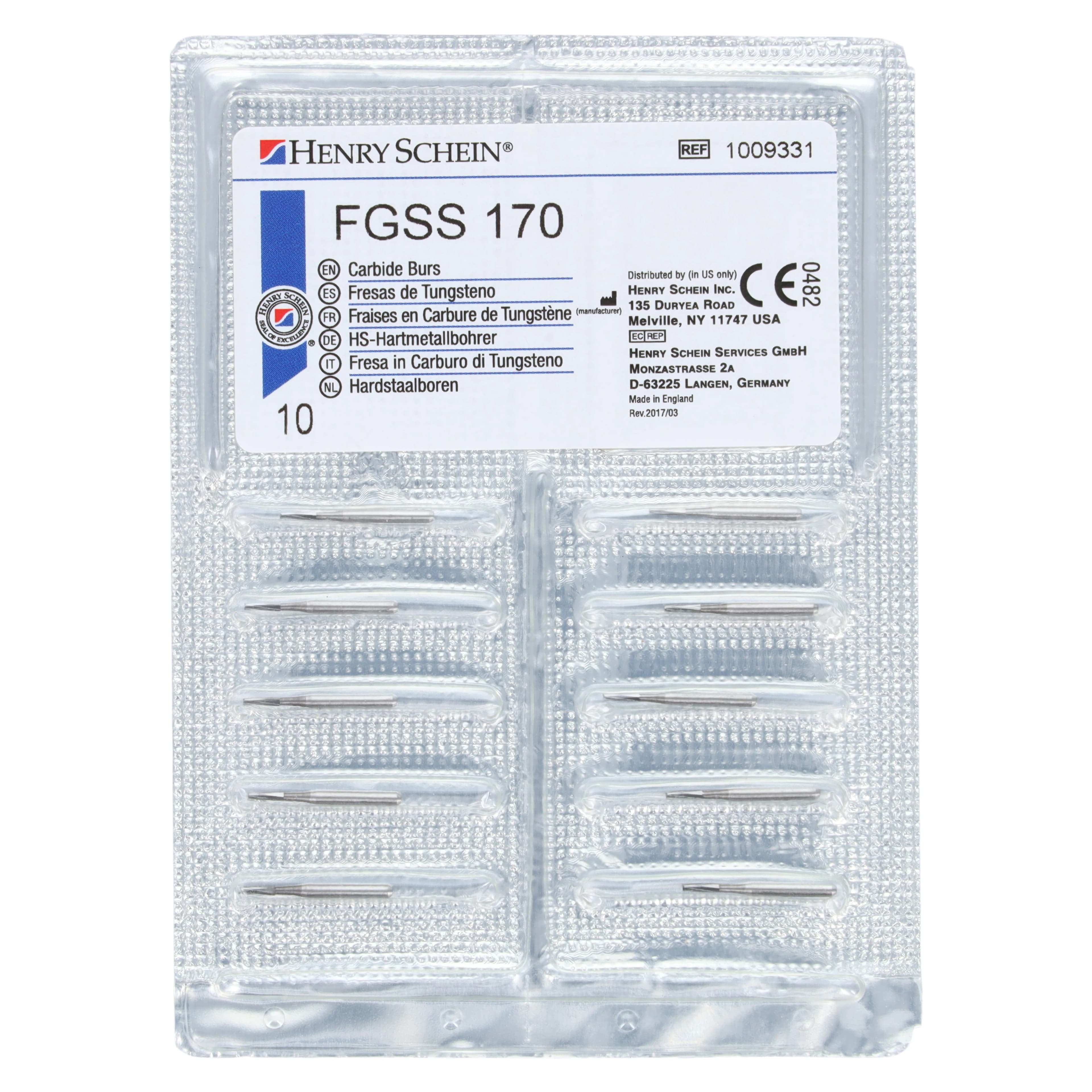 Carbide Bur FGSS 170, Operative Plain Taper Friction Grip Short Shank, Non-Sterile, 10/Pk thumbnail 2