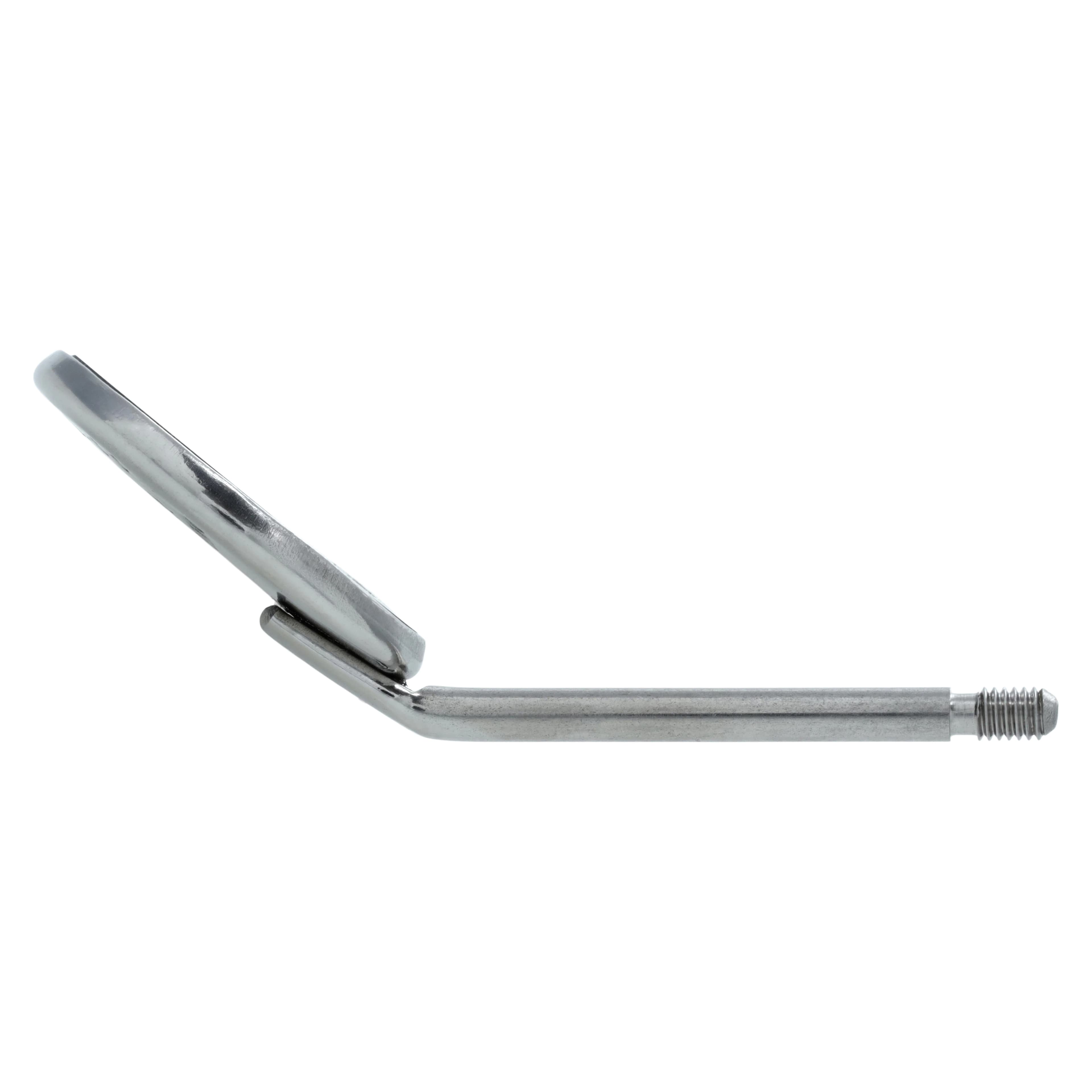 Henry Schein Front Surface Simple Stem Mouth Mirror, Size 4, Single Sided, Stainless Steel, 12/Box thumbnail 3