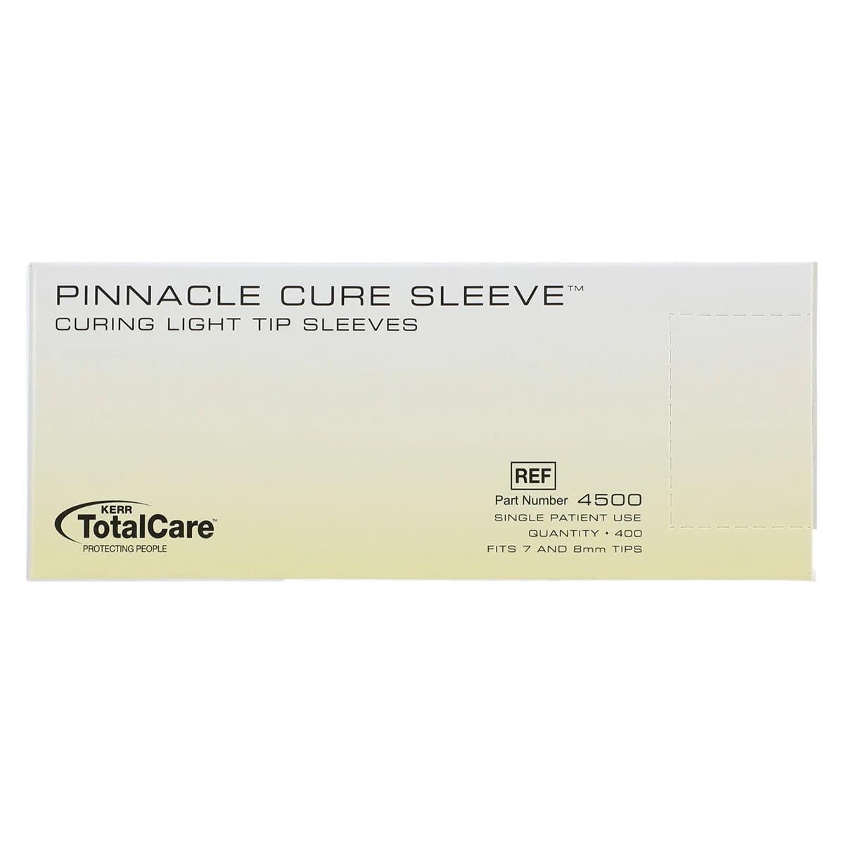 Kerr TotalCare Cure Sleeve Tip Covers, Fits 7 mm and 8 mm Curing Light Tips, 400/Box, Model 4500 thumbnail 3