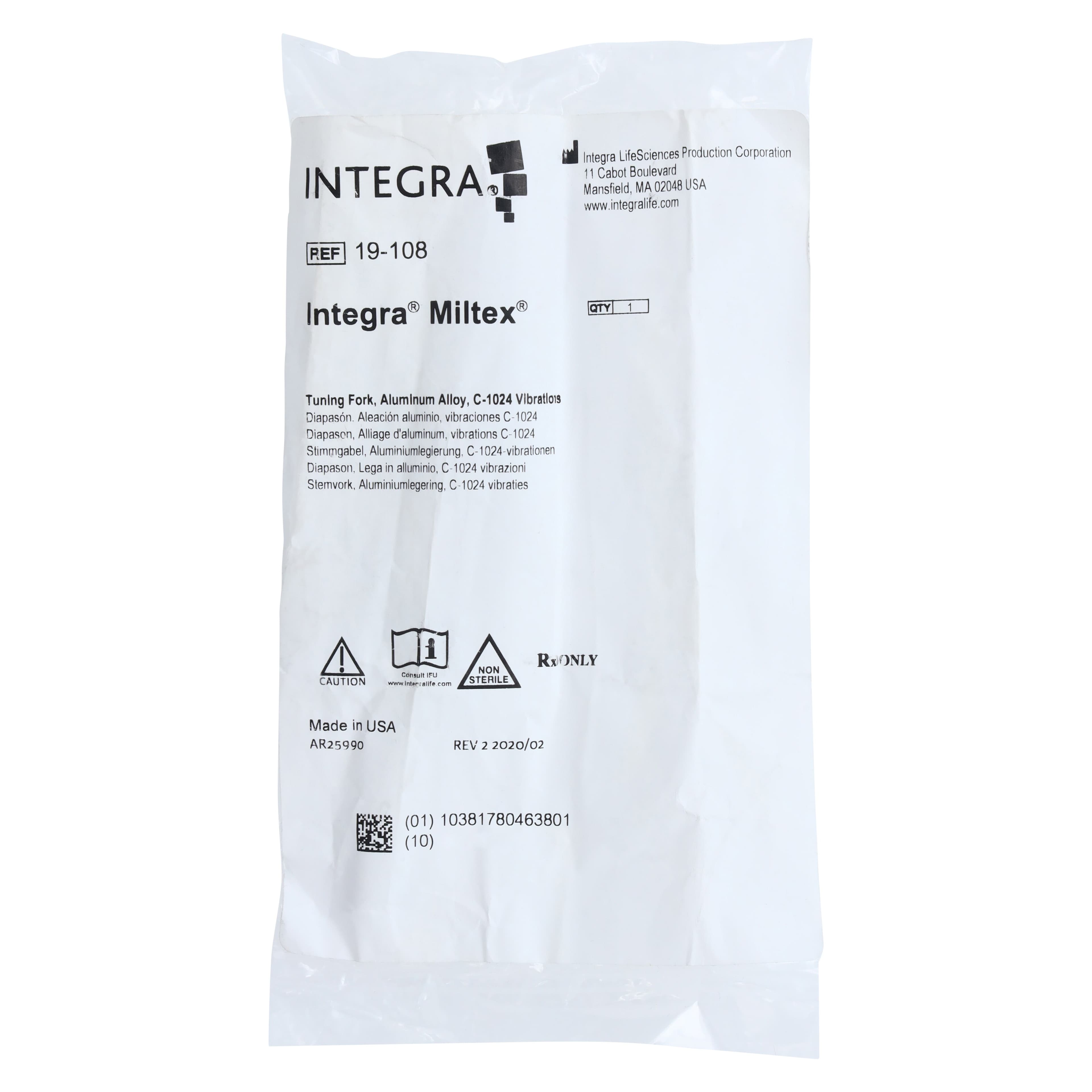 Miltex-Integra Tuning Fork, 1024 Hz, Aluminum Alloy, Each thumbnail 5