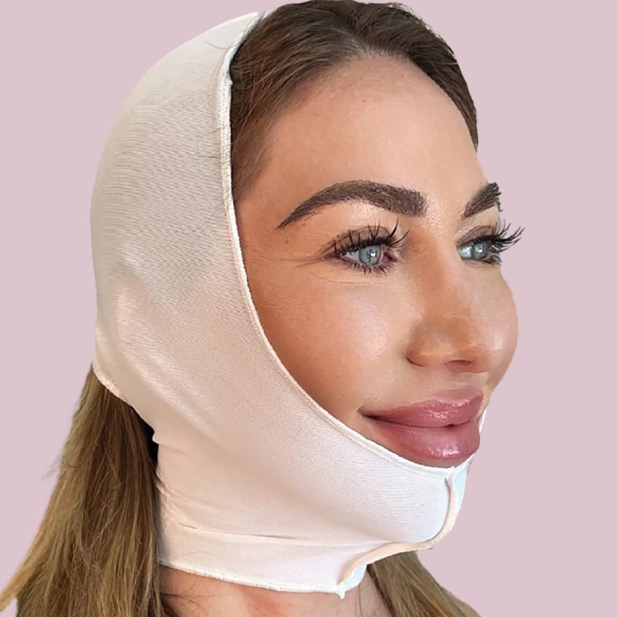 Compression Facial Garment, Small, White, 19-1/2" - 21-1/2" - Compression Facial Garment - Image 1