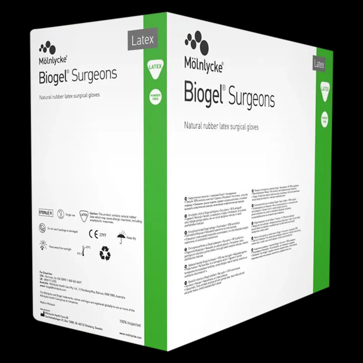 Biogel® Surgeons Latex Surgical Gloves, Sterile, Powder-Free, Fitted Size 7.5, Beige, 4/Case - Biogel® Surgeons Latex Surgical Gloves Sterile Fitted Size 7.5 Beige Case of 4 - Image 1