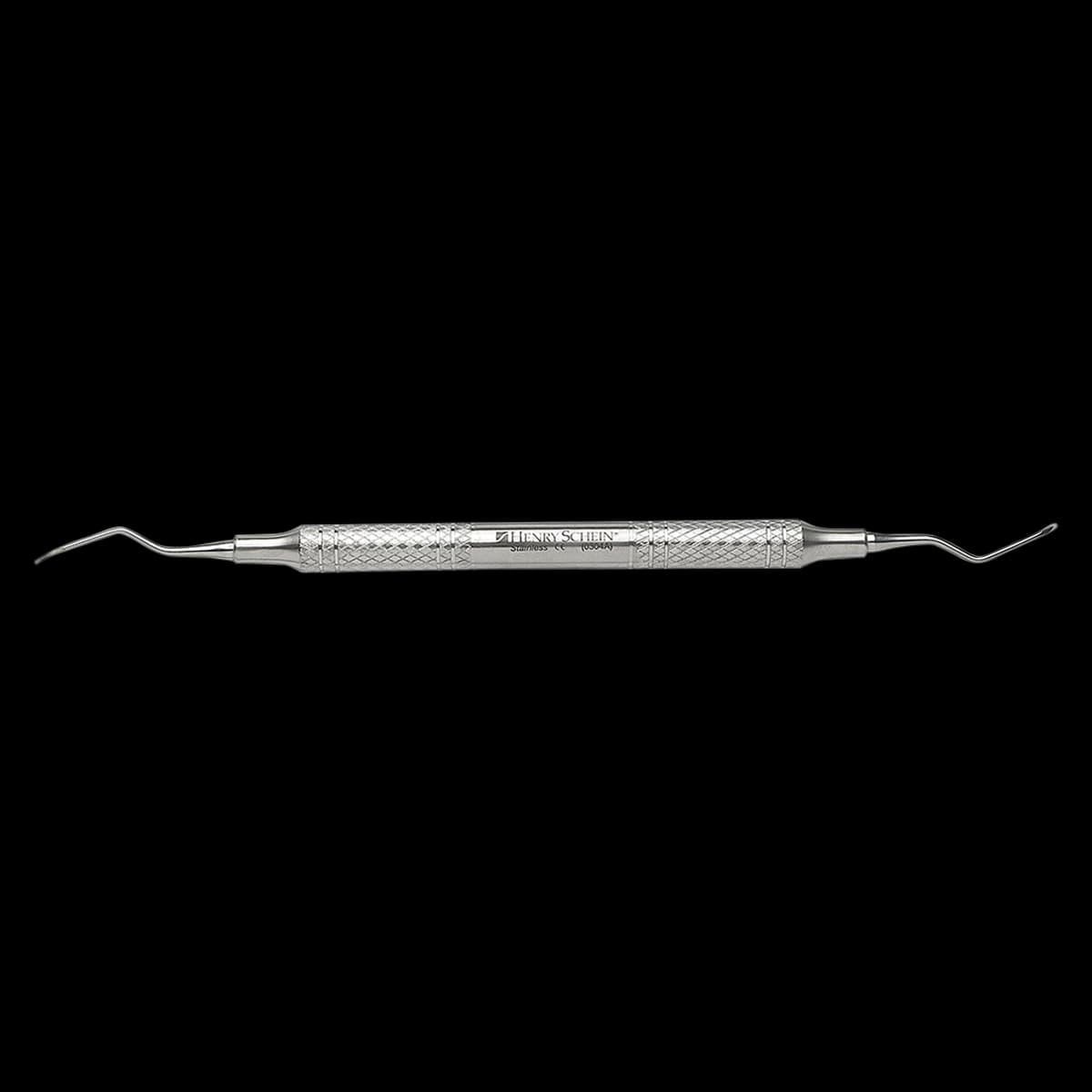 Henry Schein Columbia Curette Double End 2R/2L, Stainless Steel Hollow Handle, 8.0 mm Diameter, 20 g, Each - 2R/2L Columbia Curette - Image 1