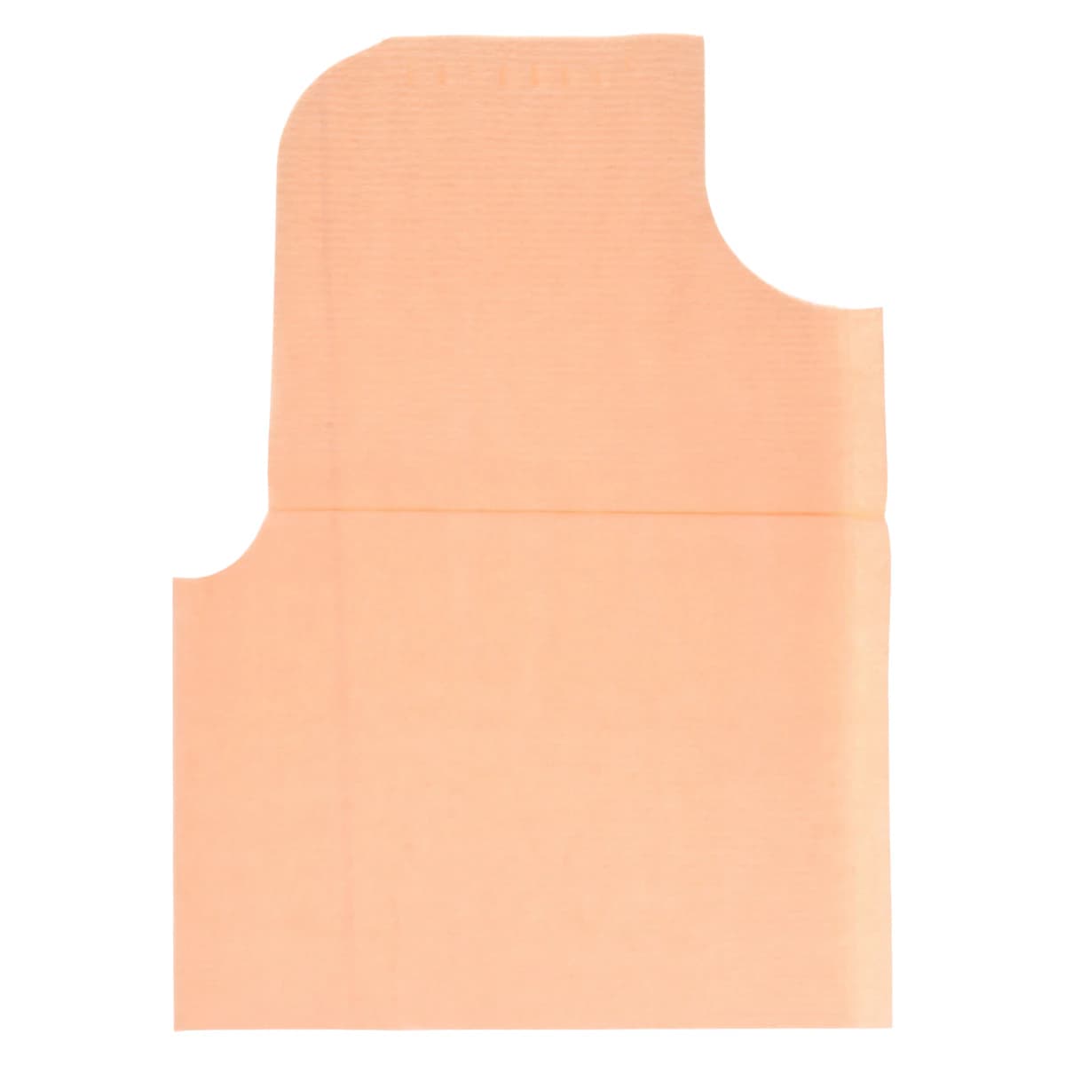 Tidi Products Exam Cape, Tissue/Poly/Tissue, Short Sleeves, Front/Back Opening, 30 in x 21 in, Peach, Disposable, 100/Case thumbnail 2