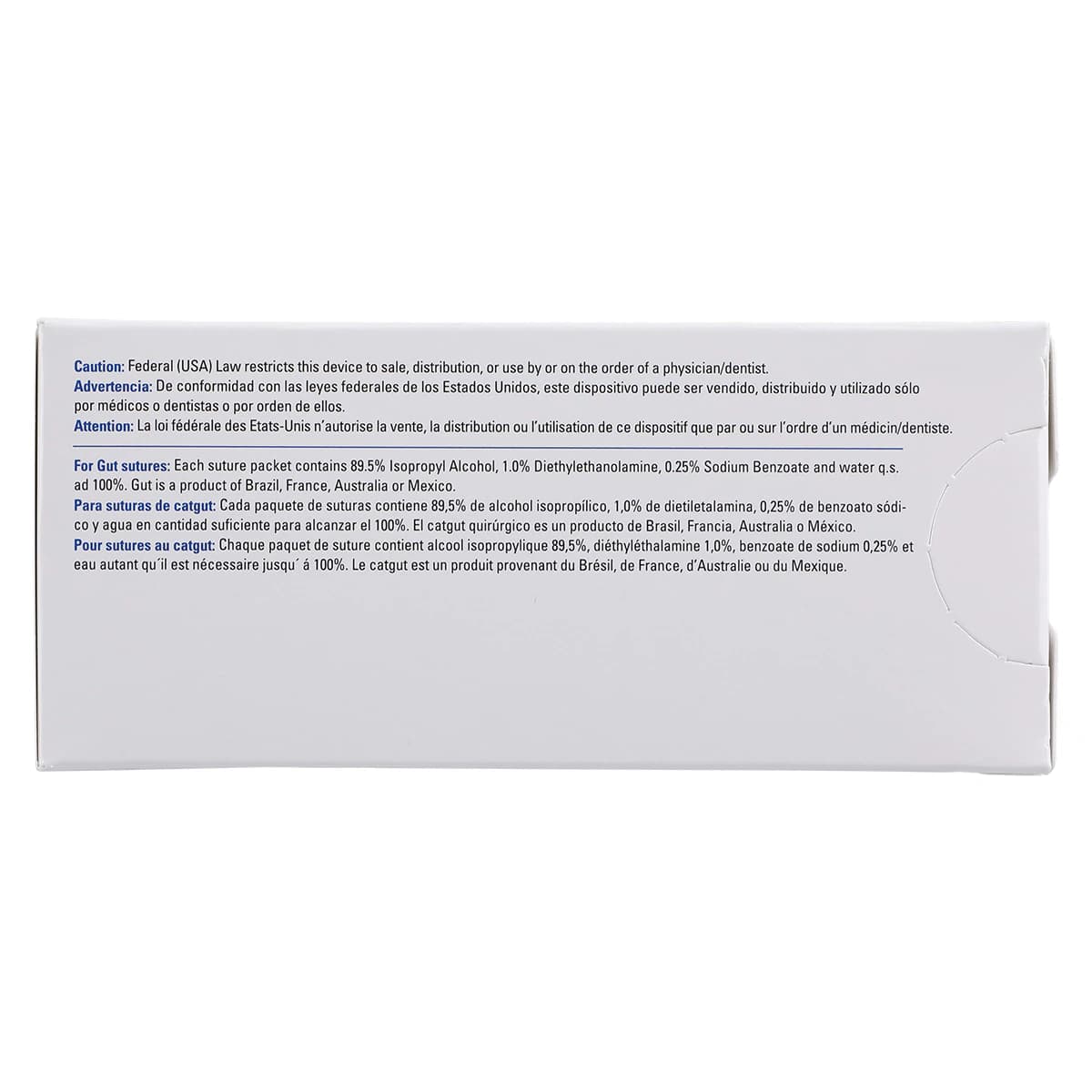 Henry Schein Plain Gut Absorbable Surgical Sutures, 4-0, 27", C-6 Reverse Cutting, 3/8 Circle Needle, 18mm, Beige, 12/Box thumbnail 5