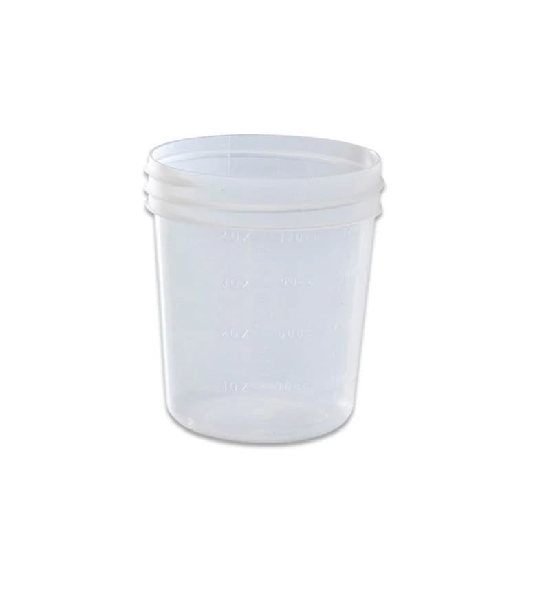 Cardinal Health Precision Specimen Container, 4 oz, Plastic, Non-Sterile, Graduated, No Lid, Clear, 500/Case - Urine Containers W/o Caps - Image 1