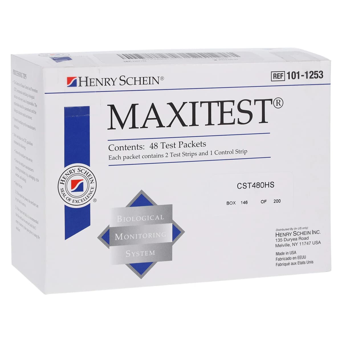 MaxiTest 48-Test Biological Monitoring System, Mail-In Service, 48/Box - MaxiTest 48-Test Biological Monitoring System - Image 1