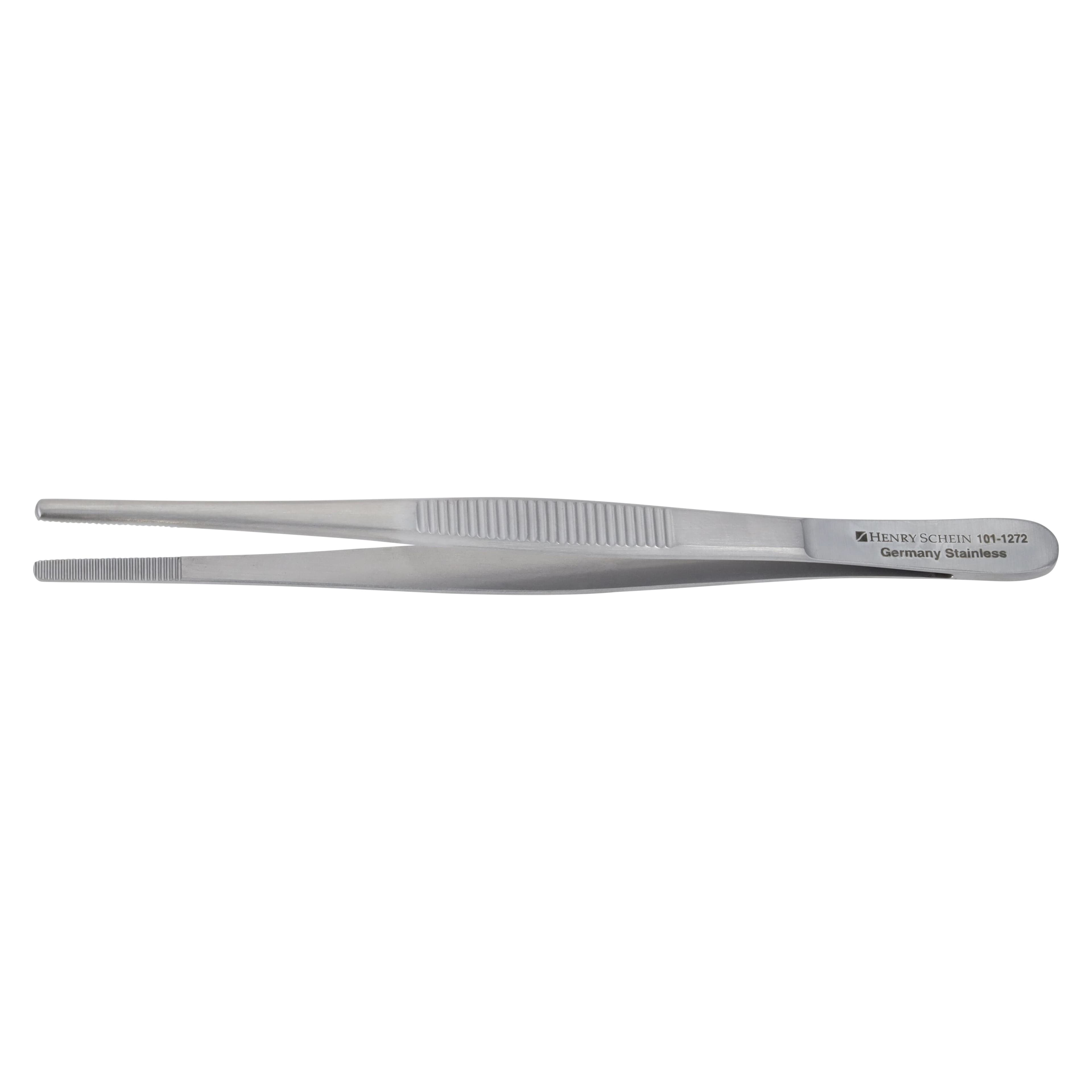 Henry Schein Dressing Forcep Serrated, 5-1/2", Stainless Steel, Autoclavable, Each thumbnail 2