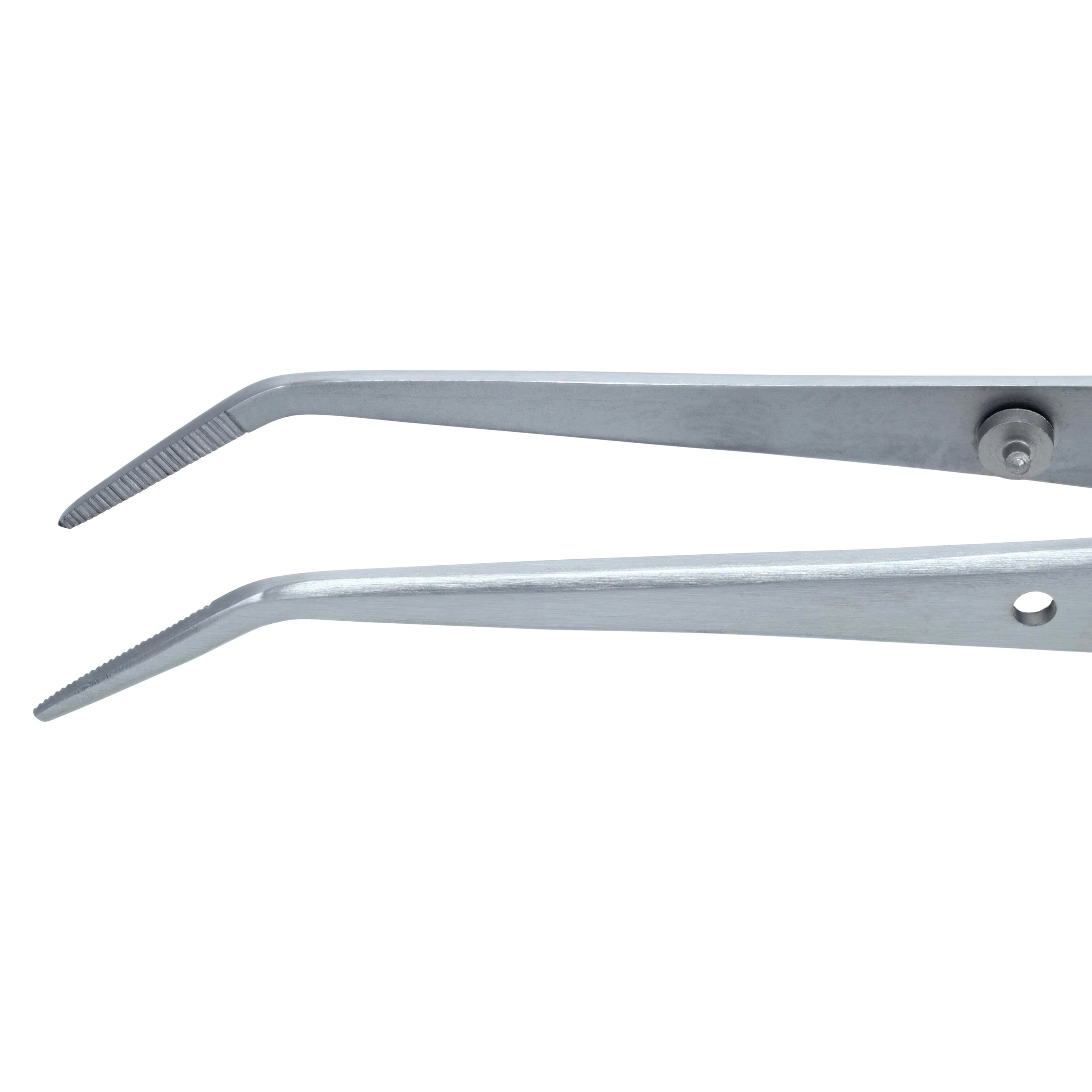 Self-Locking Serrated Tip Cotton Pliers, German Stainless Steel, Each thumbnail 2