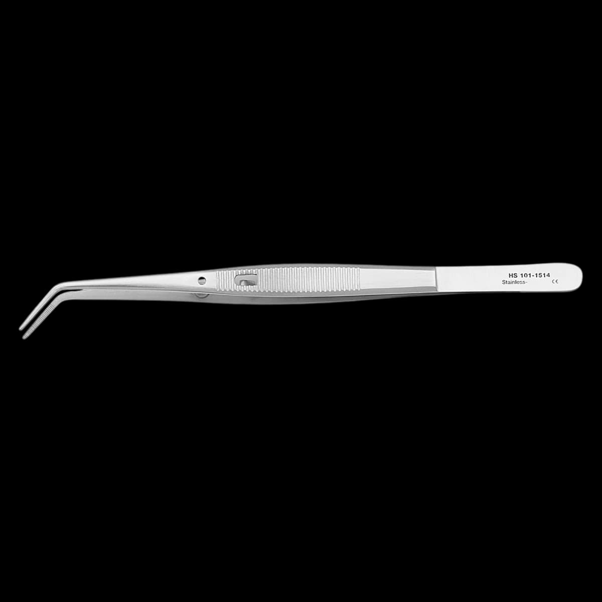 Self-Locking Serrated Tip Cotton Pliers, German Stainless Steel, Each - Self-Locking Serrated Tip Cotton Pliers - Image 1